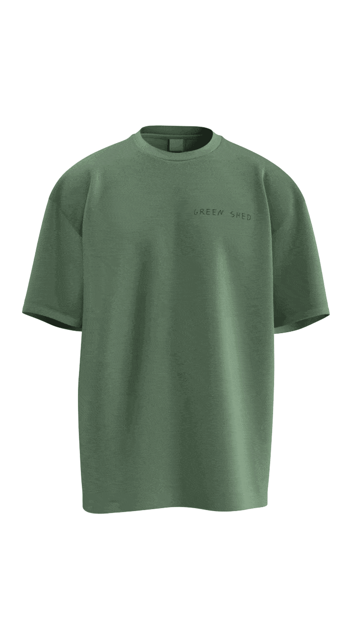 Green Shed minimalist logo T-Shirt | sage graphic tee