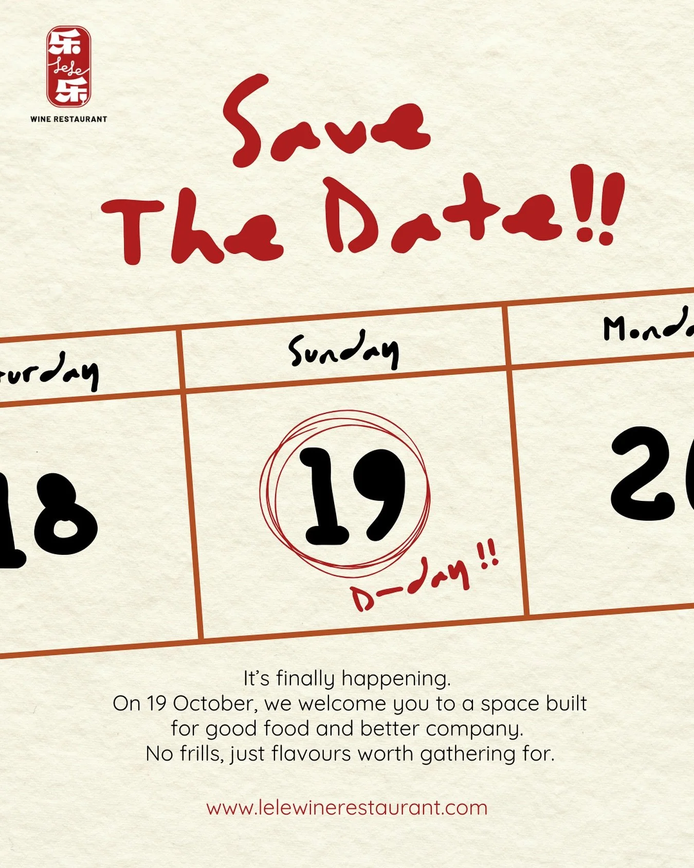 We are excited to open our doors to serve you this 19th October 2025. Save the date.

Reservations recommended. Link in bio.
See you!

#openingsoon
