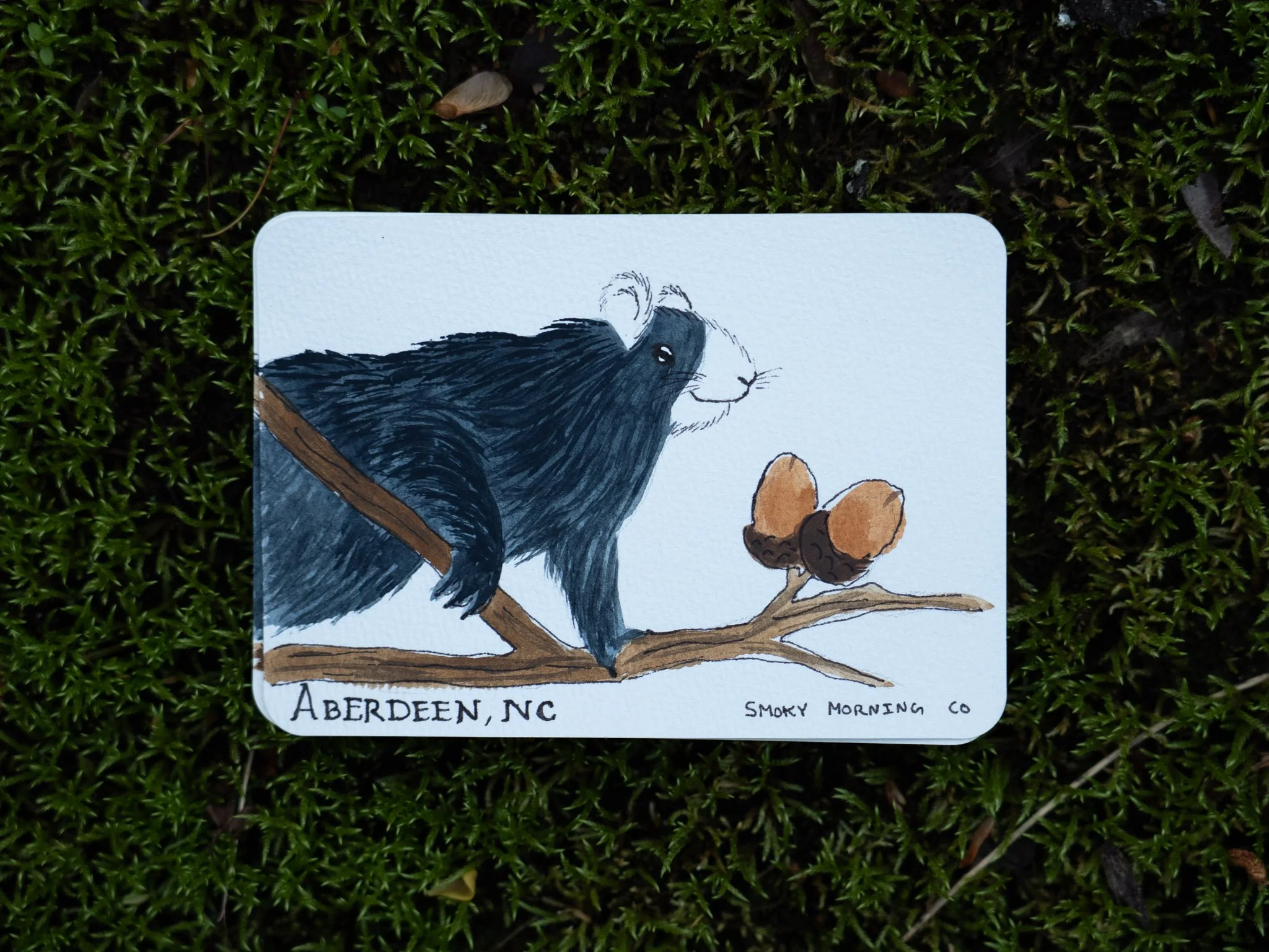 Hand-Painted Post Card