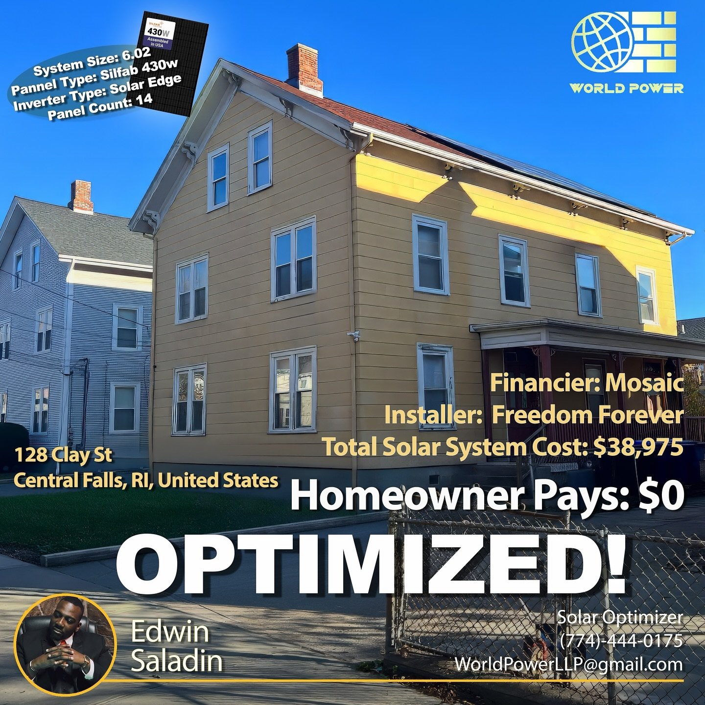 Central Falls, Ri
#WorldPowerLLP #homeimprovement #HomeOptimization
