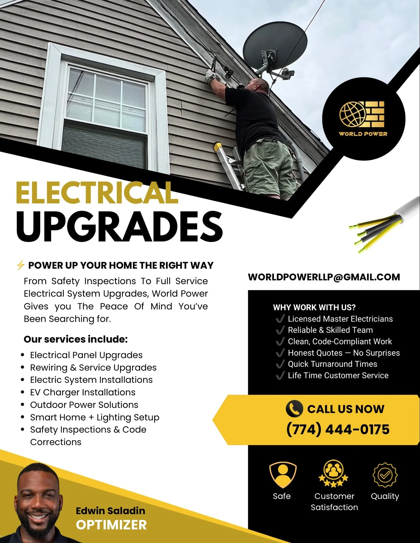 Electrical Upgrade Services Available! 
#WorldPowerLLP #ElectricalUpgrades