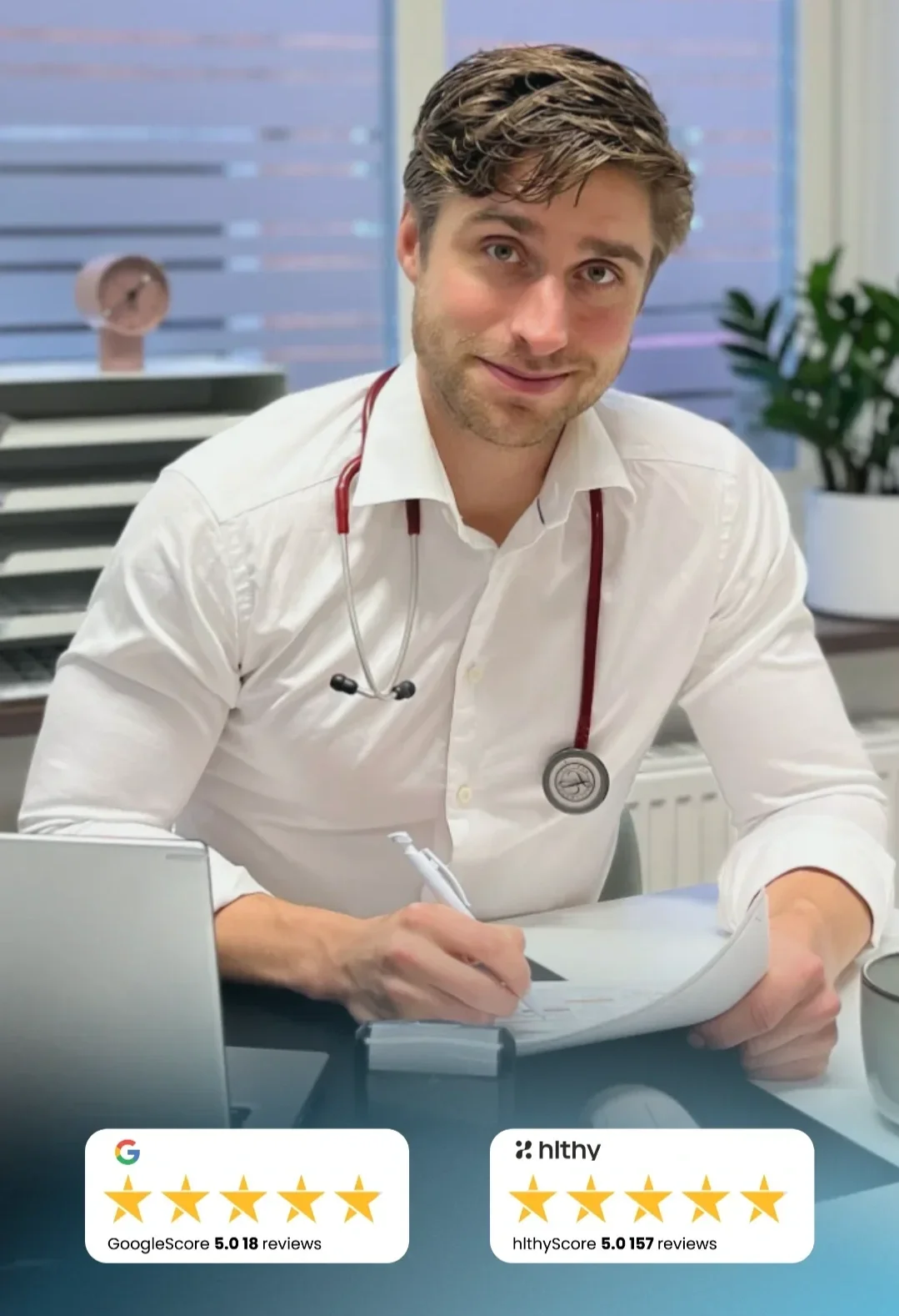 Legitimerad läkare utfärdar läkarintyg.