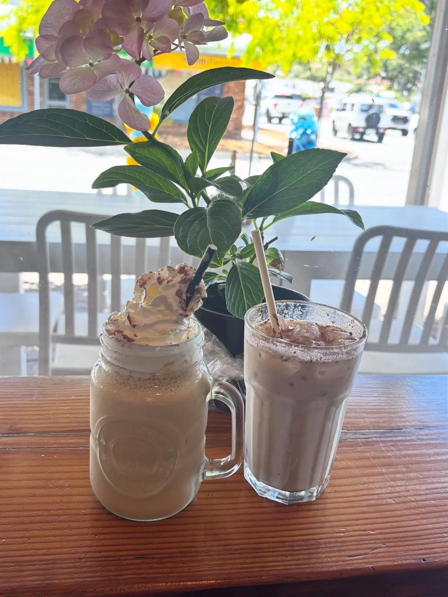 Caf&eacute; stops, local finds, summer sunshine and the best company 💕
Truly setting the holiday mood one hydrangea at a time 🌸☀️
#SummerVibes #HolidayFeels #LocalShopping #SupportLocal #CafeMoments HydrangeaLove BeautifulCompany SlowDown SunshineD