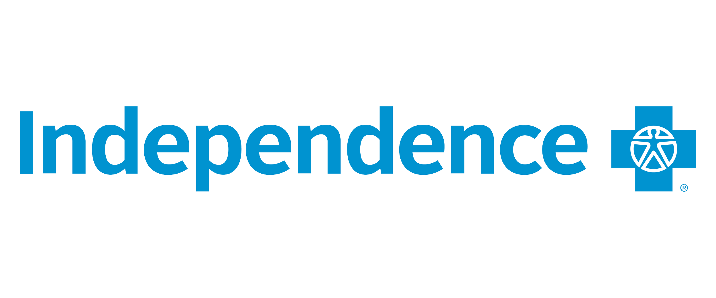 Independence blue cross logo with a stylized cross and shield in blue.