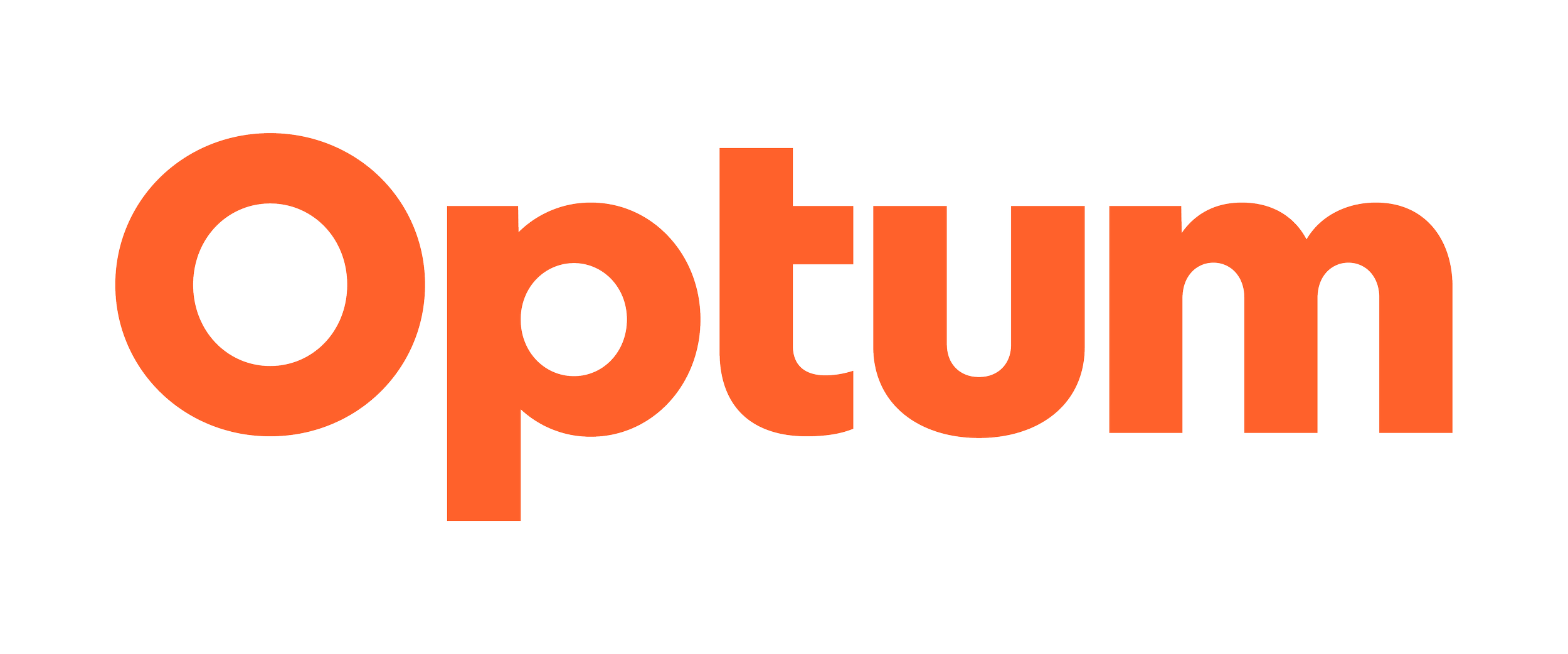 Optum Health Logo, "Optum" written in orange text