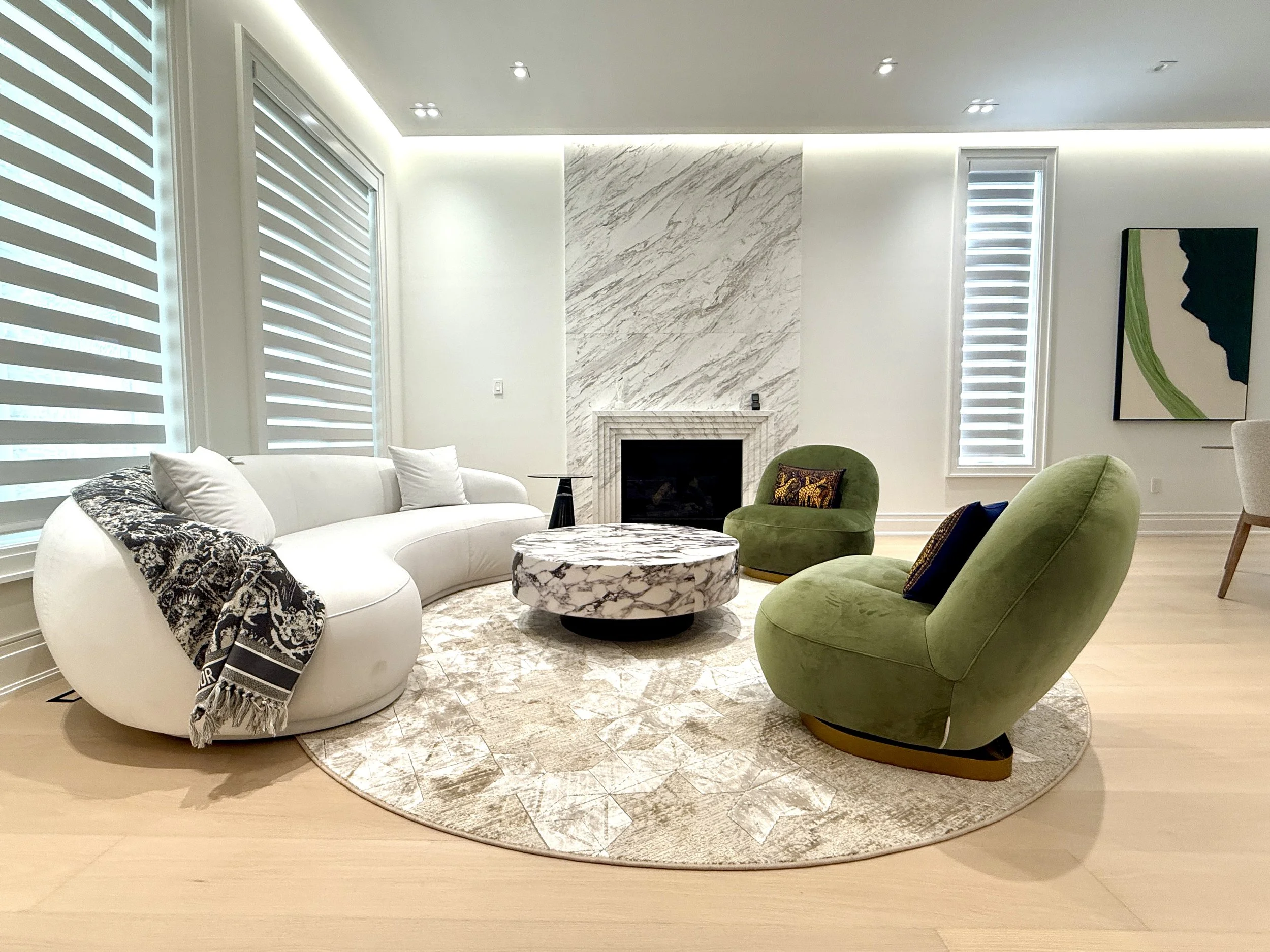 A simple yet luxurious living space.