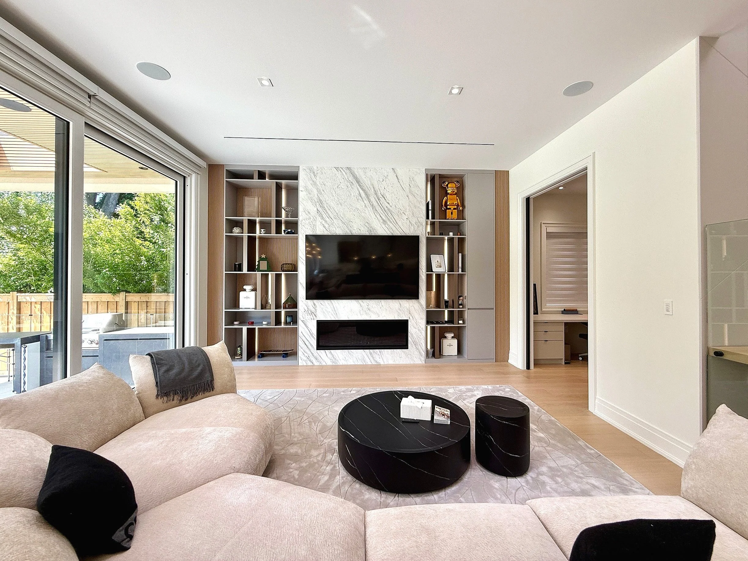 fireplace tv wall design