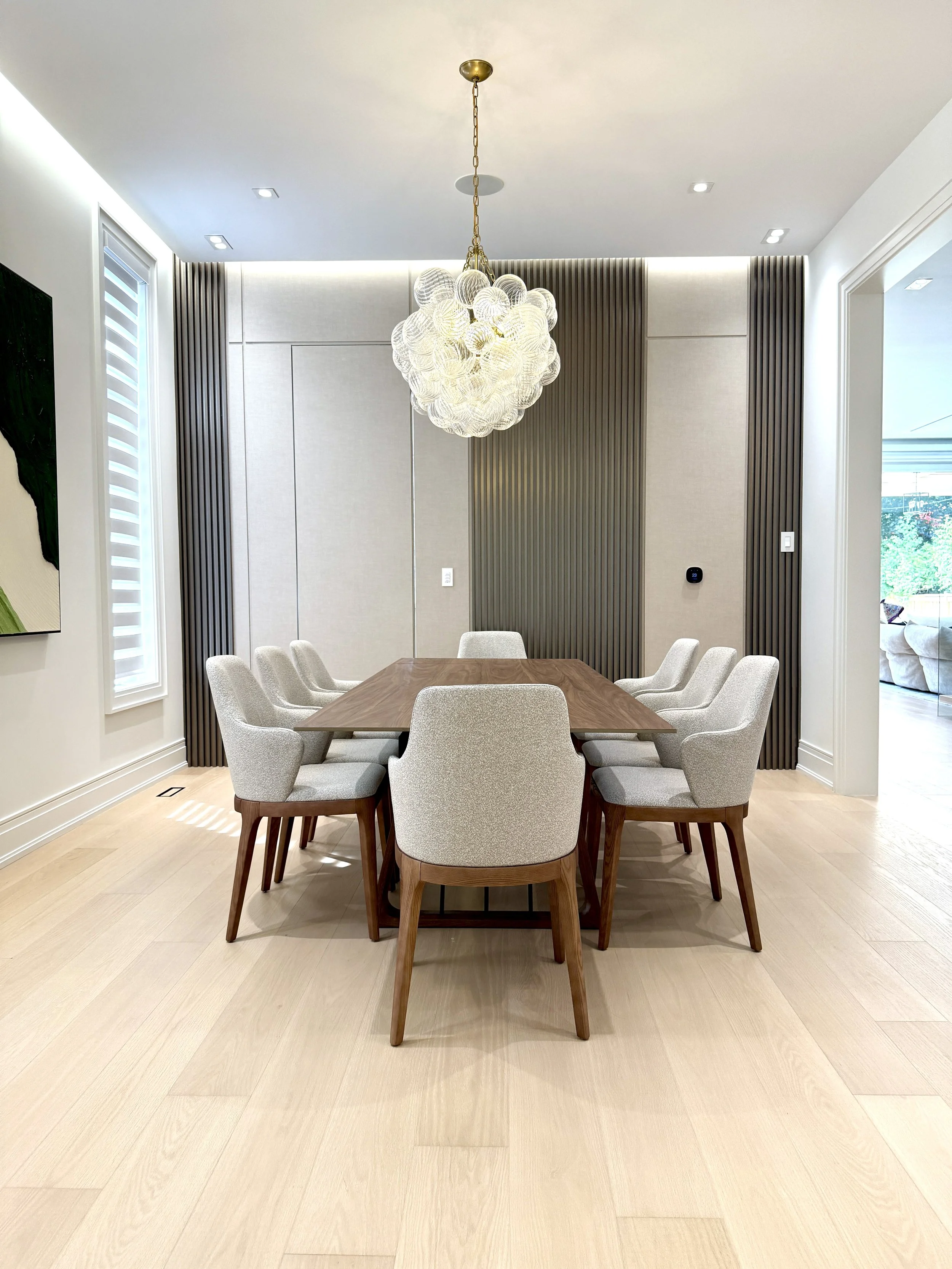 Dining room panel design