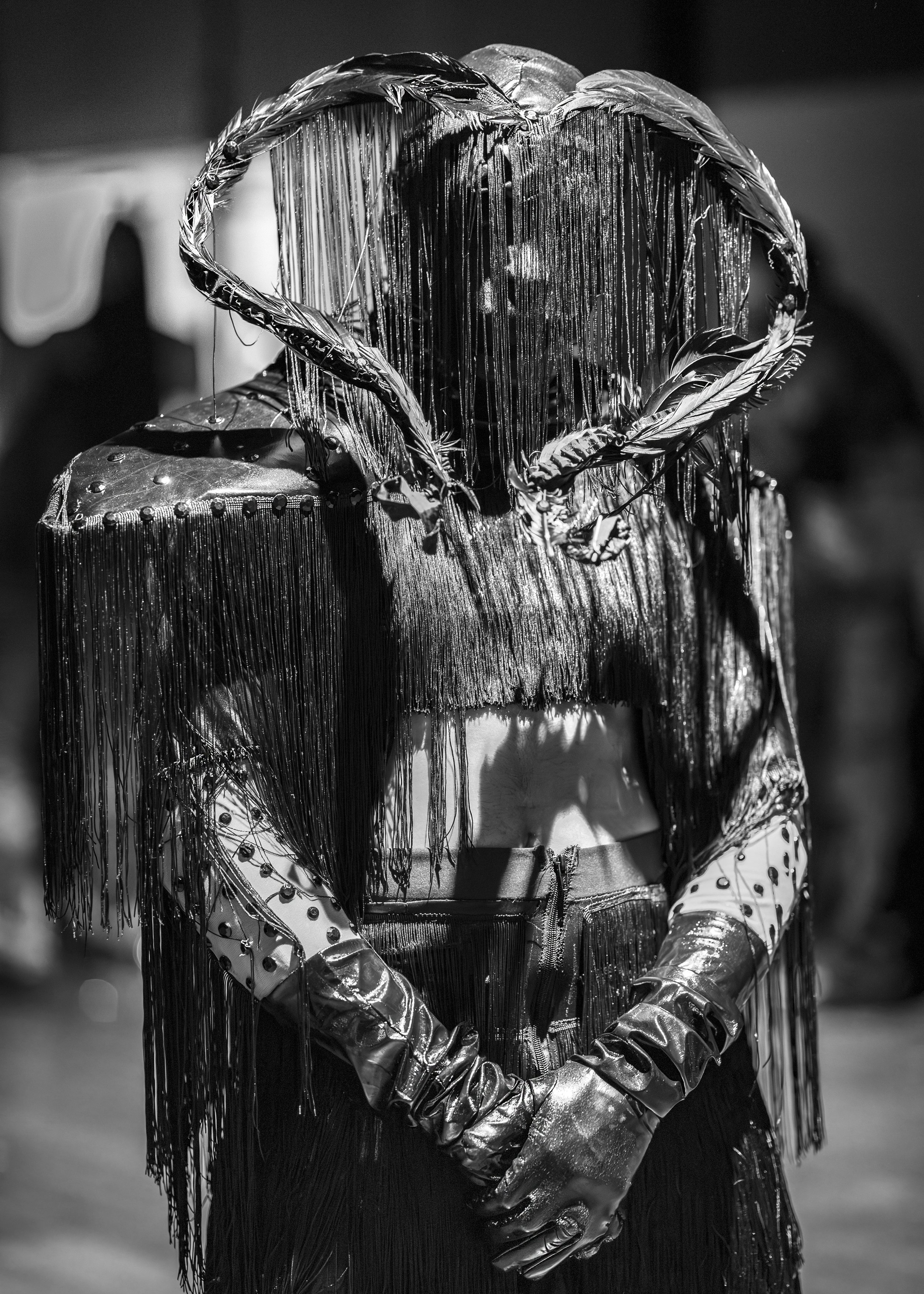 Person in intricate costume, captured by Maryland photographer.
