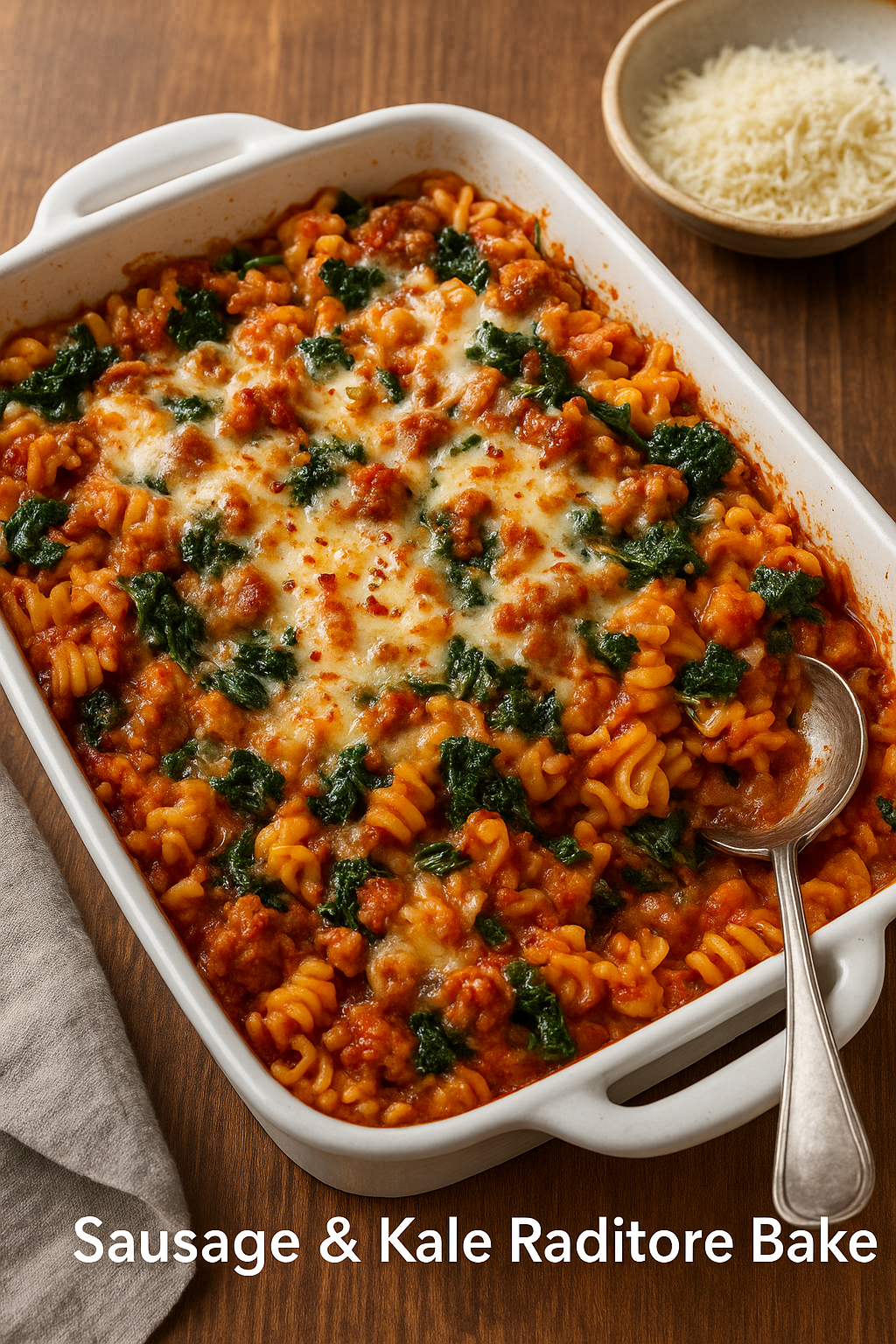 Sausage & Kale Raditore Bake