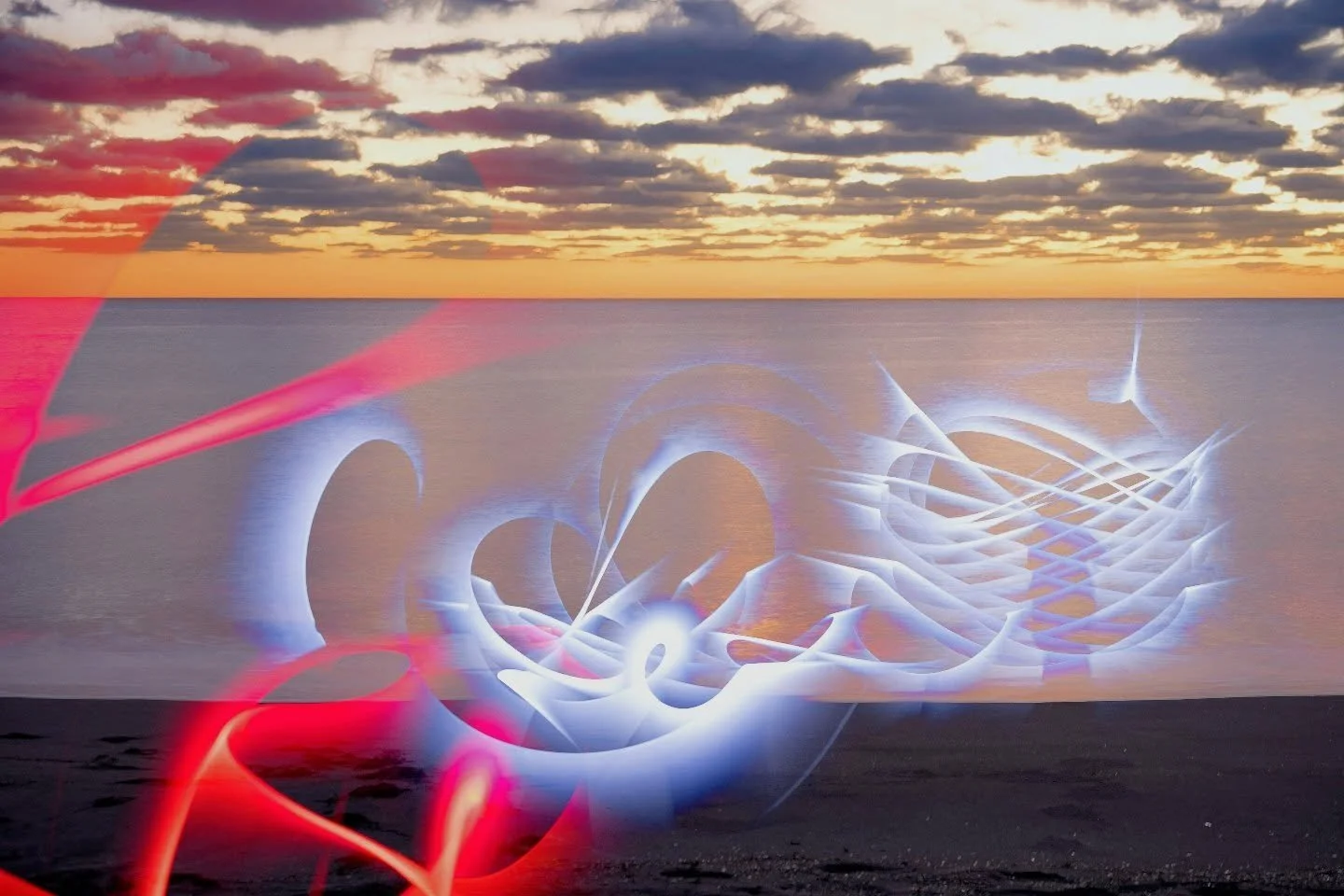 #sunrise #hollywoodbeachfl #lightpainting #m43 #livecomposite