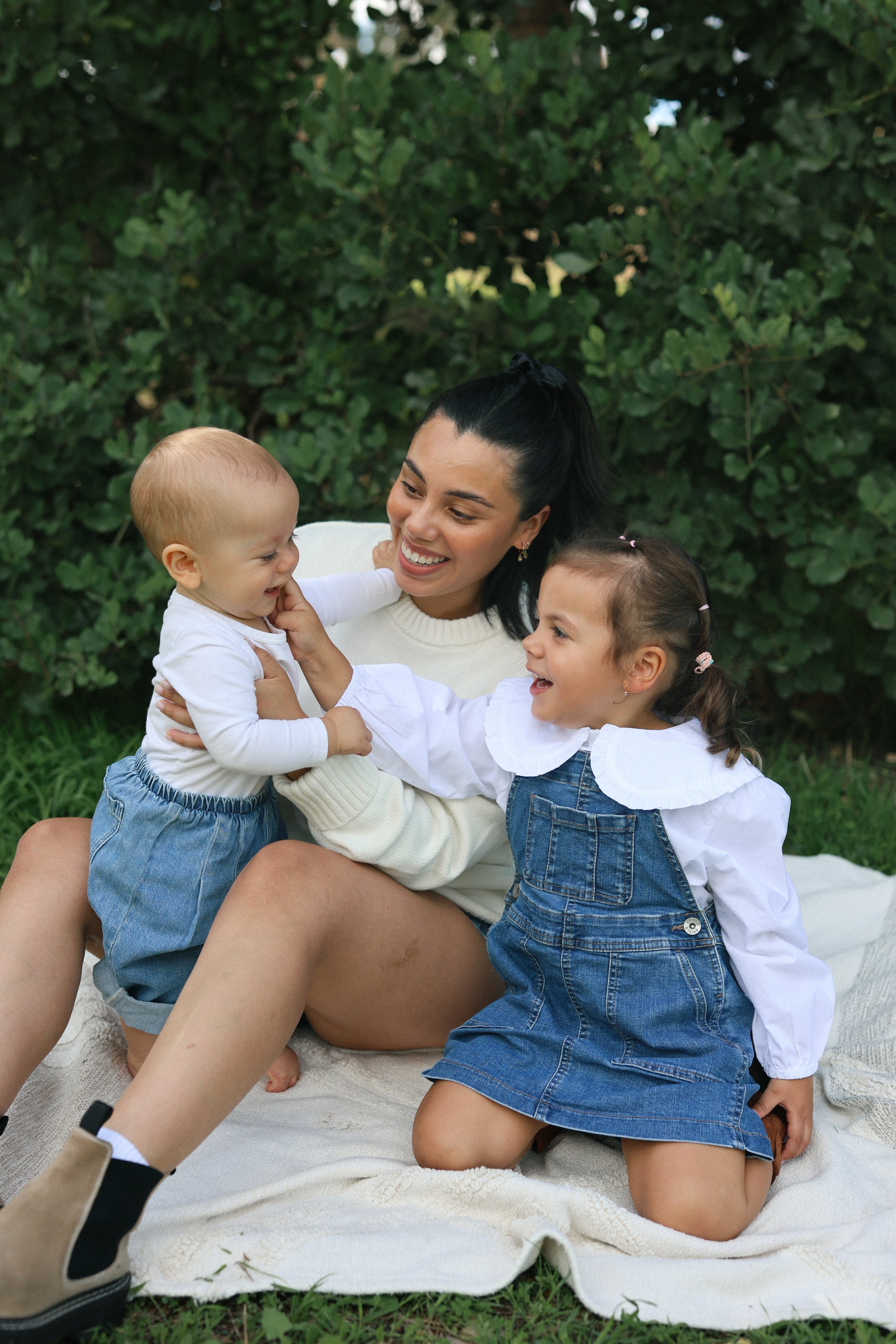 Gabrielle, Audrey & Arthur at the park