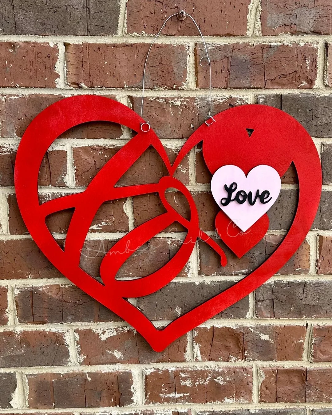 Hello Valentines XO Love Door Hanger RTS