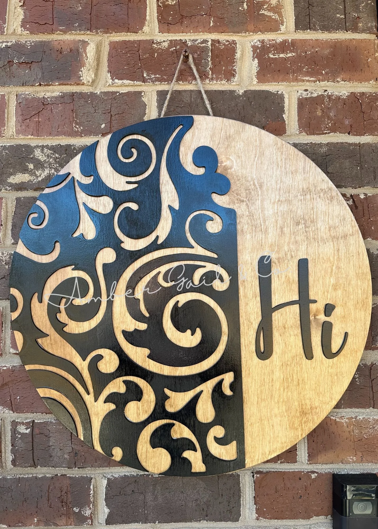 Classic Hi Scroll door hanger RTS