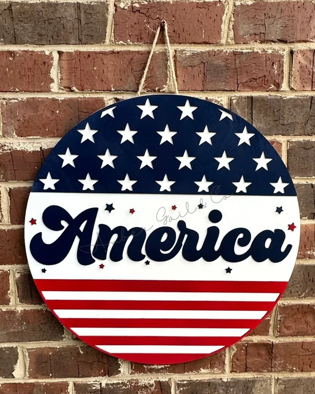 America stars & stripes Door Hanger