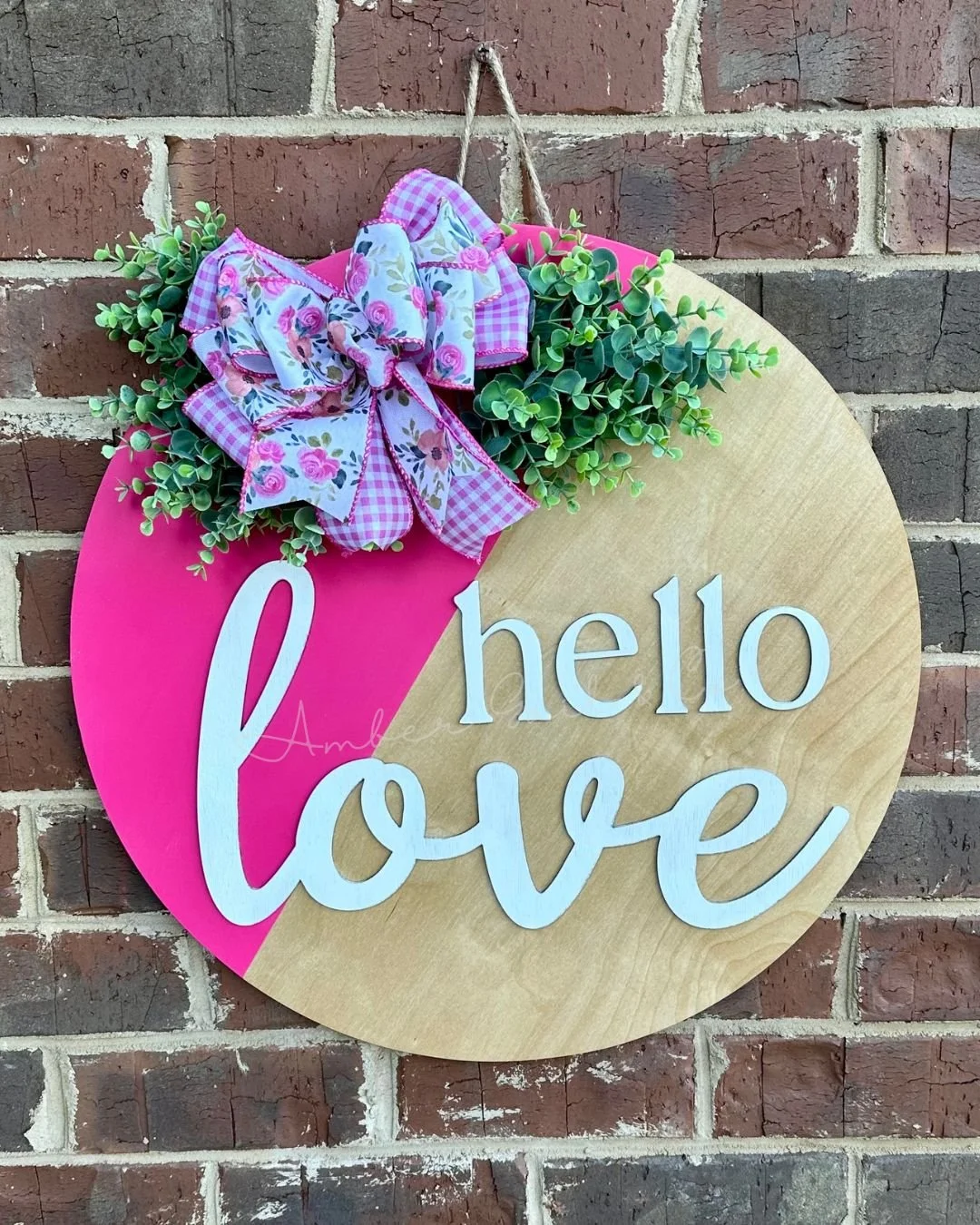 Hello Love Door Hanger RTS