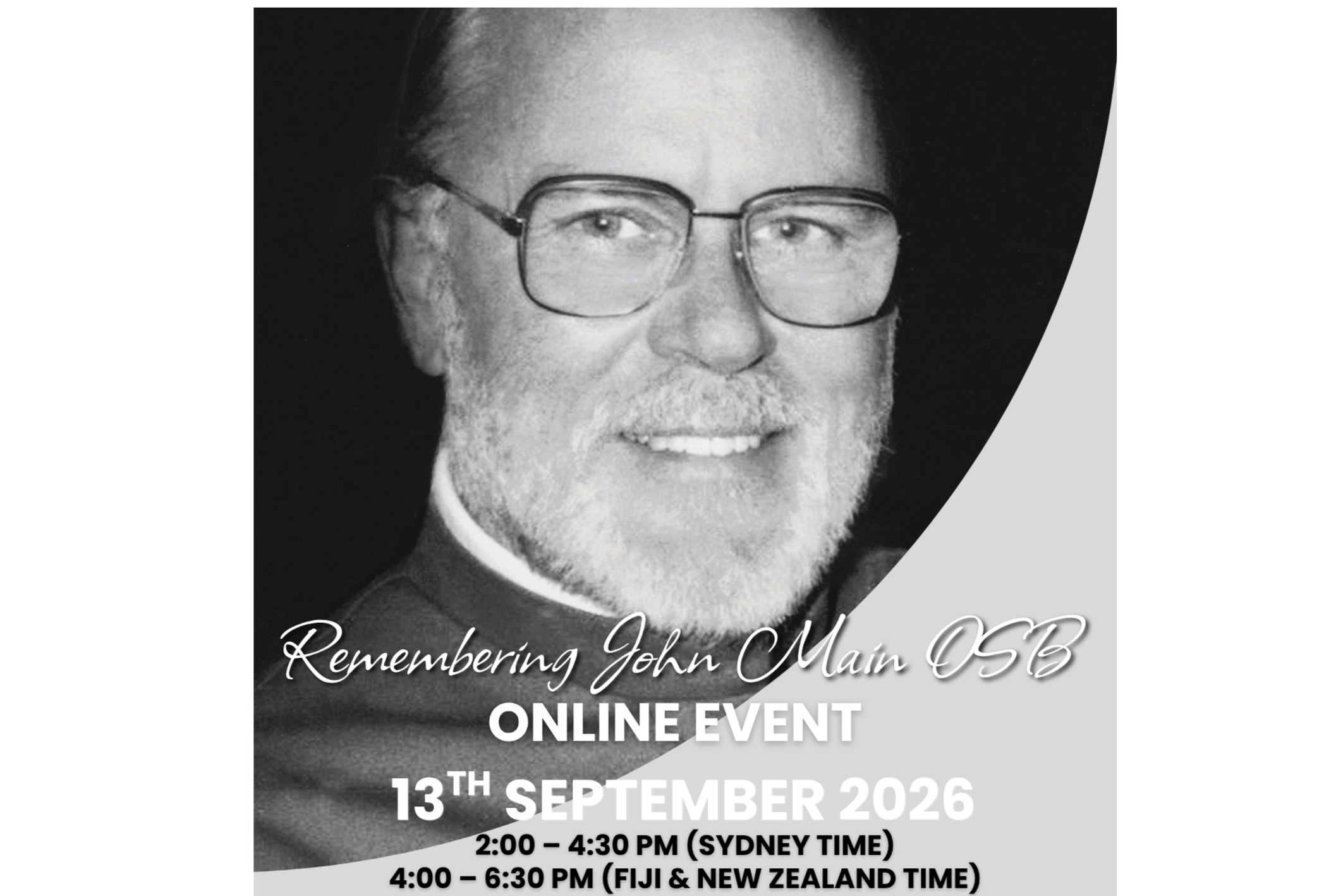 Remembering John Main OSB - Online Event