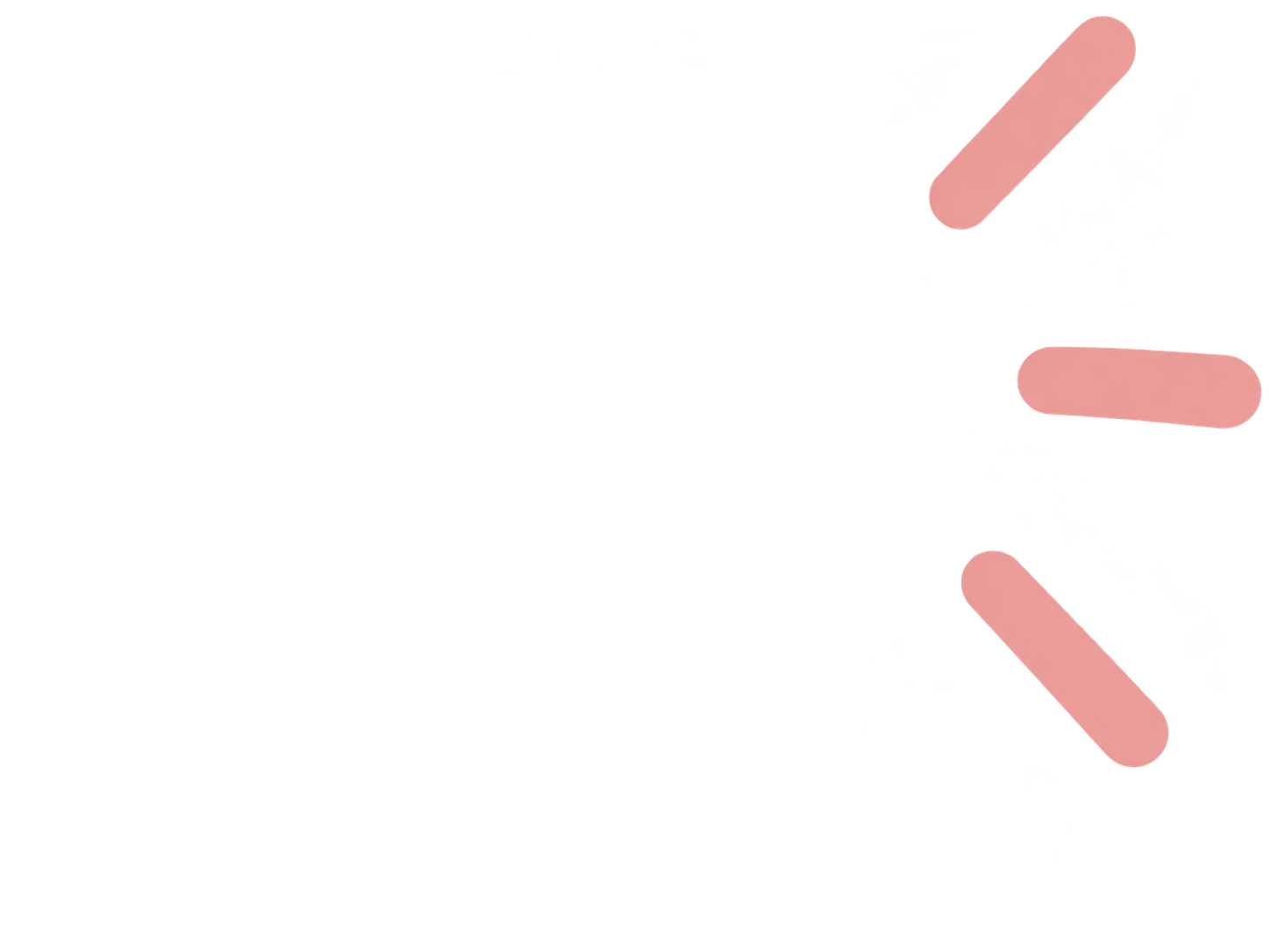 Illustratie van vaccination met drie grote roze capsules en de bijbehorende spray neusspray, omgeven door rode, zwarte en gele spetters.
