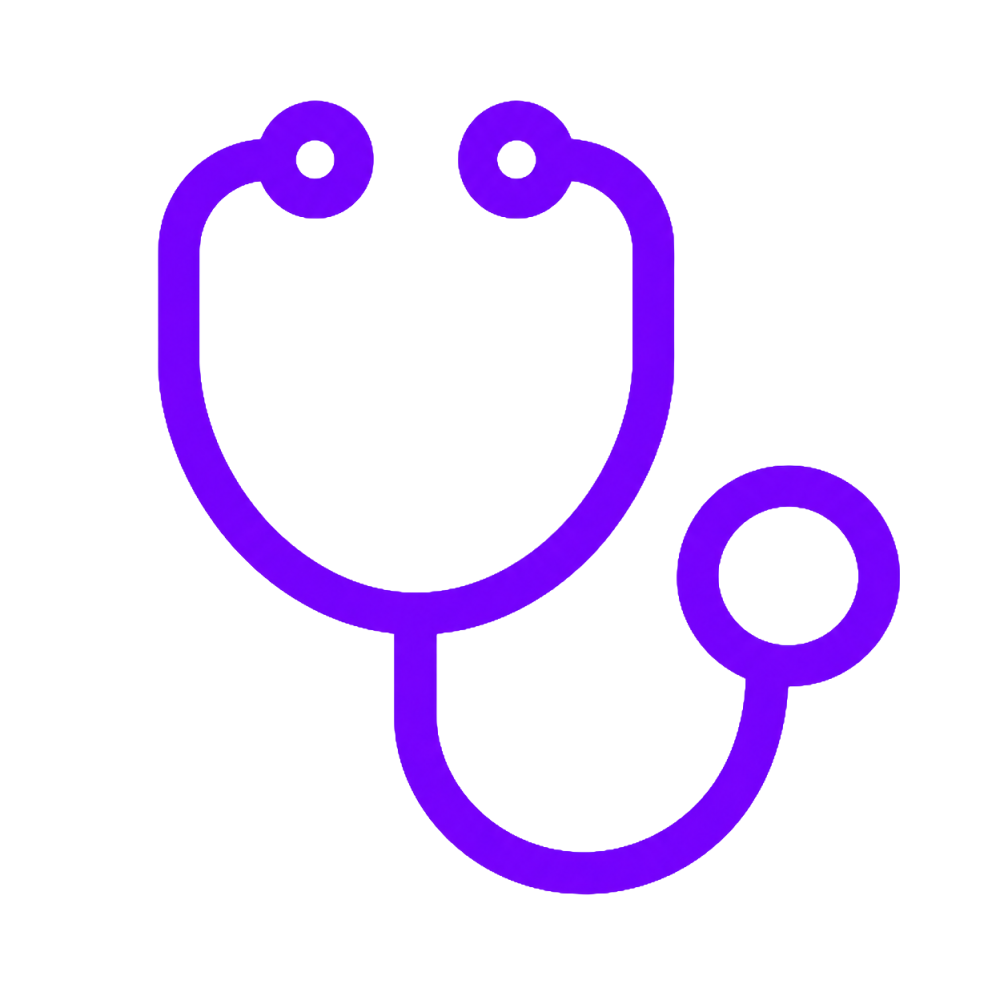 Twee blauwe, gestileerde hartvormige iconen met een ingewikkelde ontwerp.