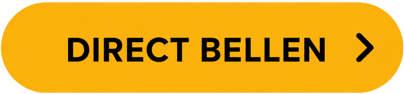 Gelbe knop met de tekst 'DIRECT BELLEN' en een pijl erop.