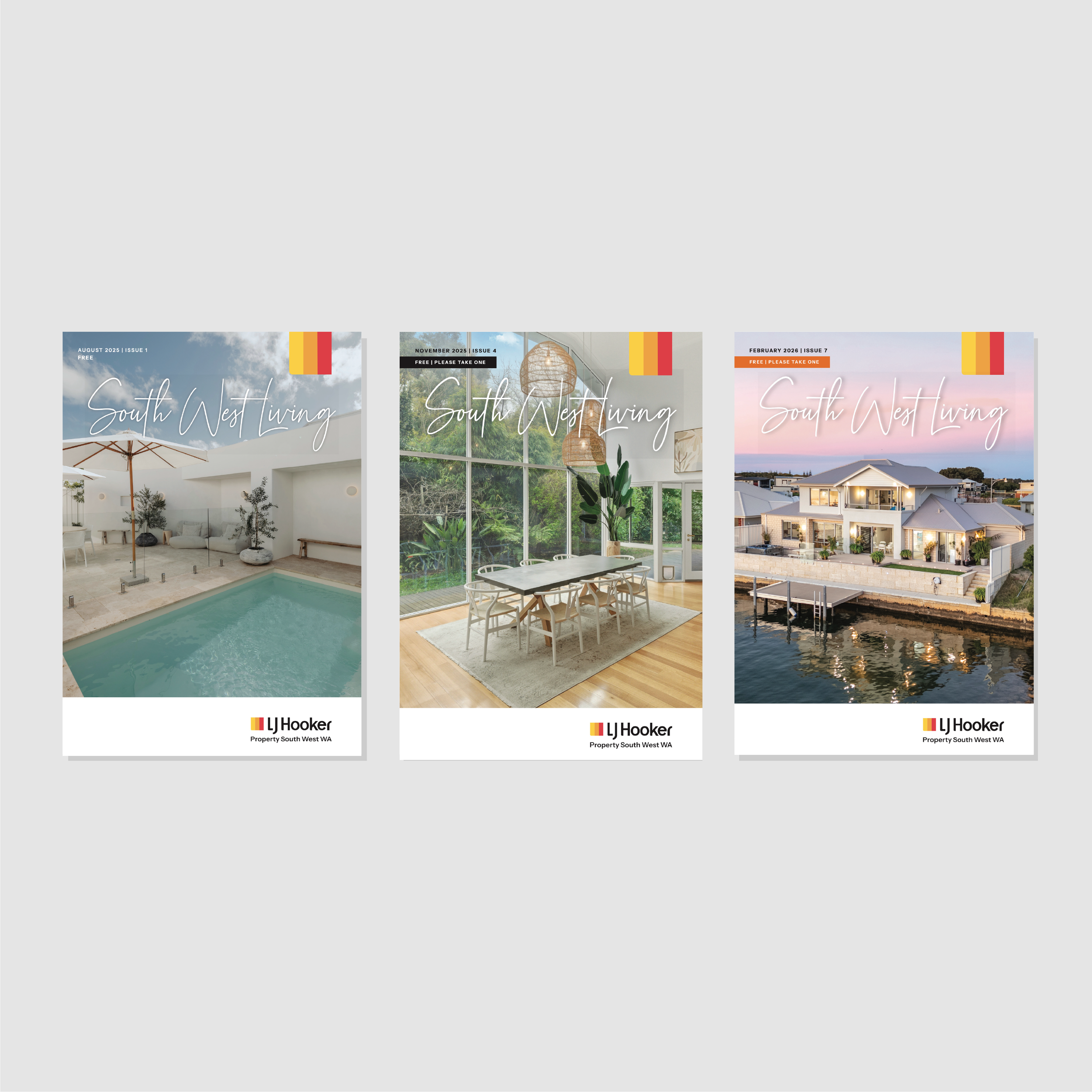 LJ HOOKER SOUTH WEST MAGAZINE. WA