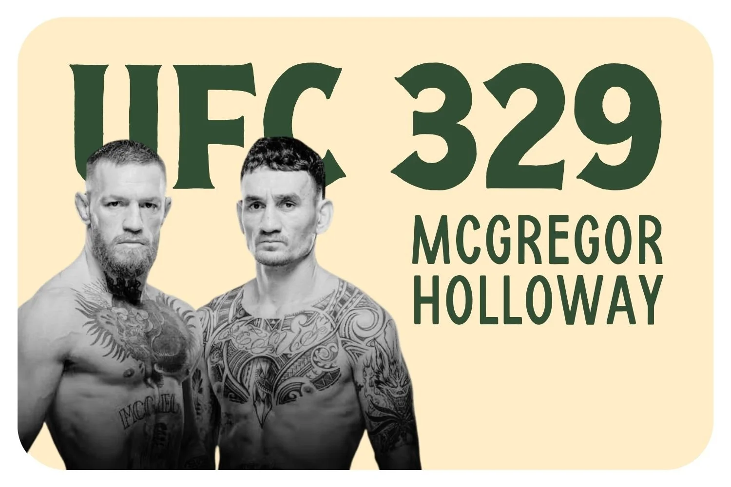 UFC 329: McGregor v Holloway