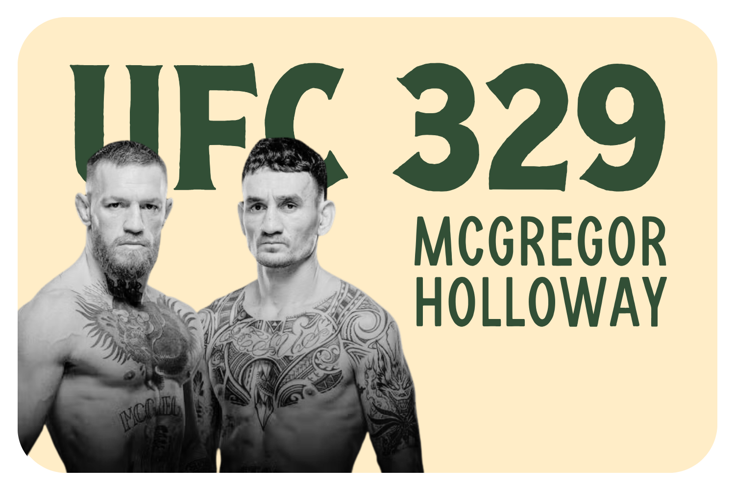 UFC 329: McGregor v Holloway