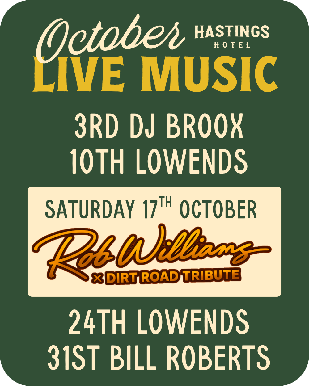 Hastings Gig Guide