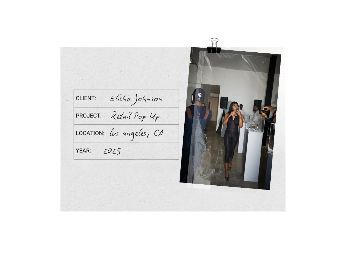 ELISA JOHNSON POP-UP