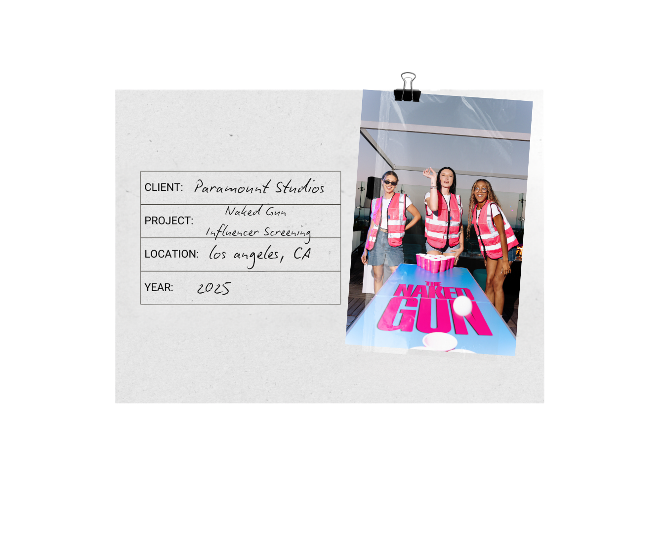 NAKED GUN INFLUENCER SCREENING