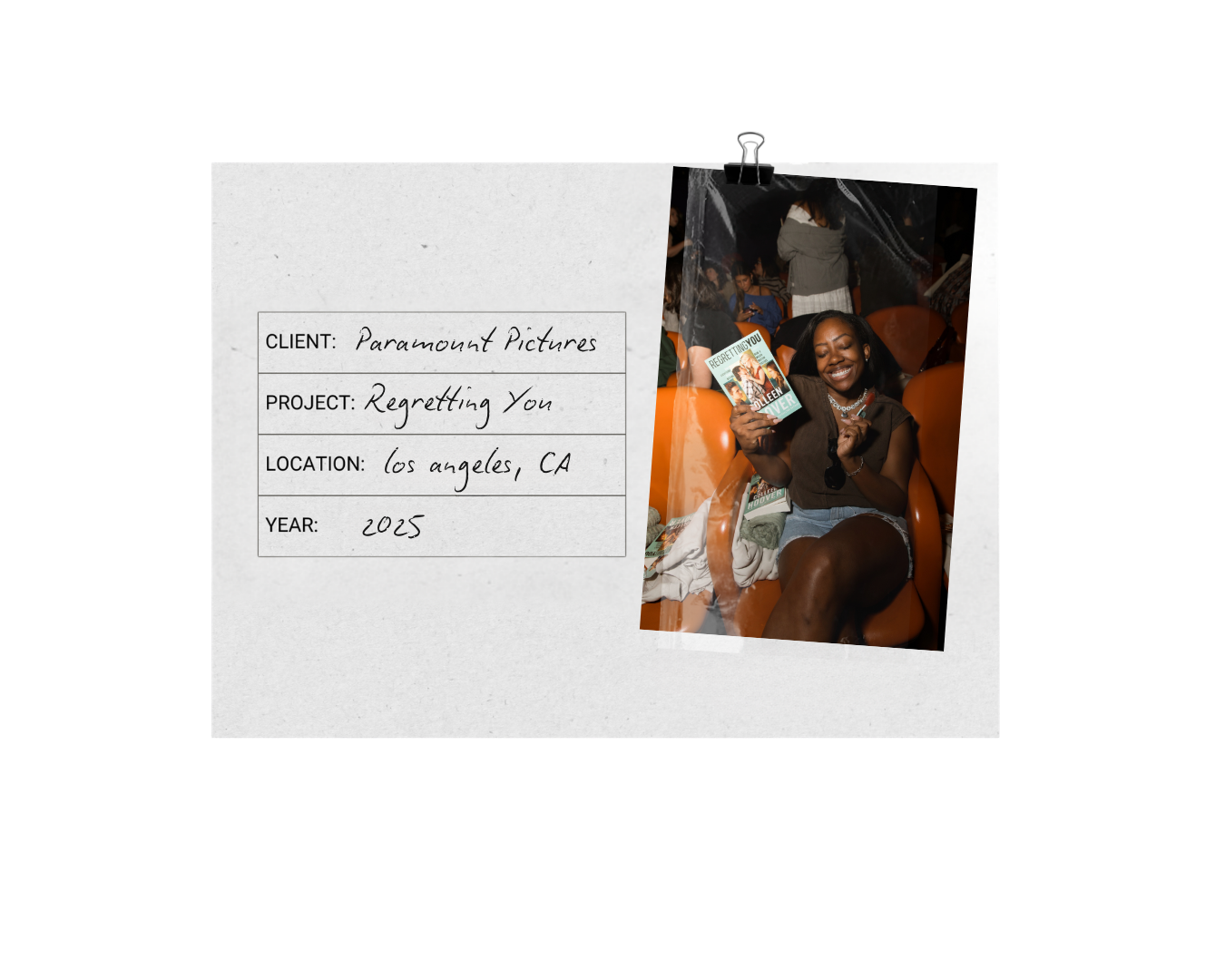 Regretting You Influencer Screening