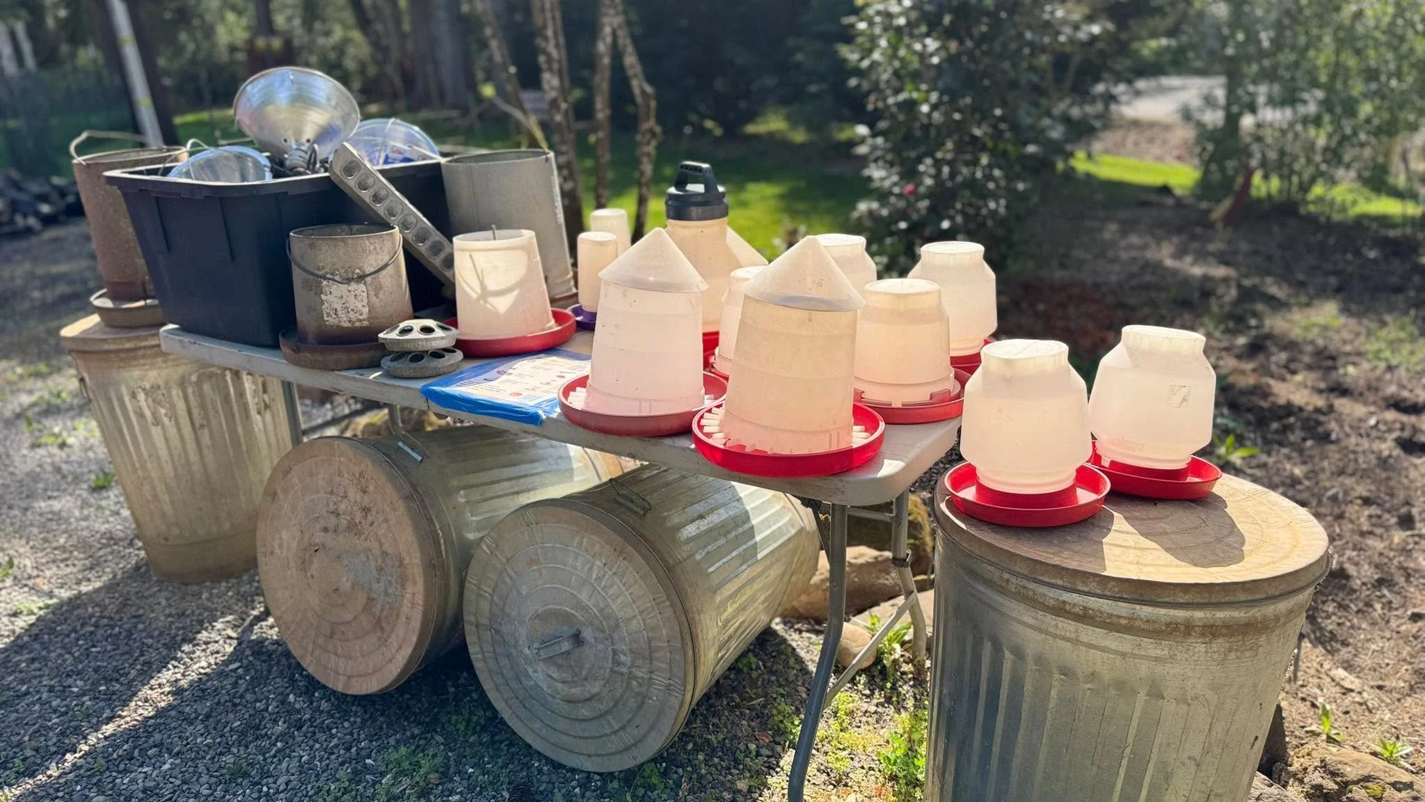 I&rsquo;m giving away all my poultry equipment. We are officially out of the chicken egg business. I&rsquo;ve managed to accumulate quite a few useful pieces of equipment that is perfect for someone who is just getting started raising a home flock or