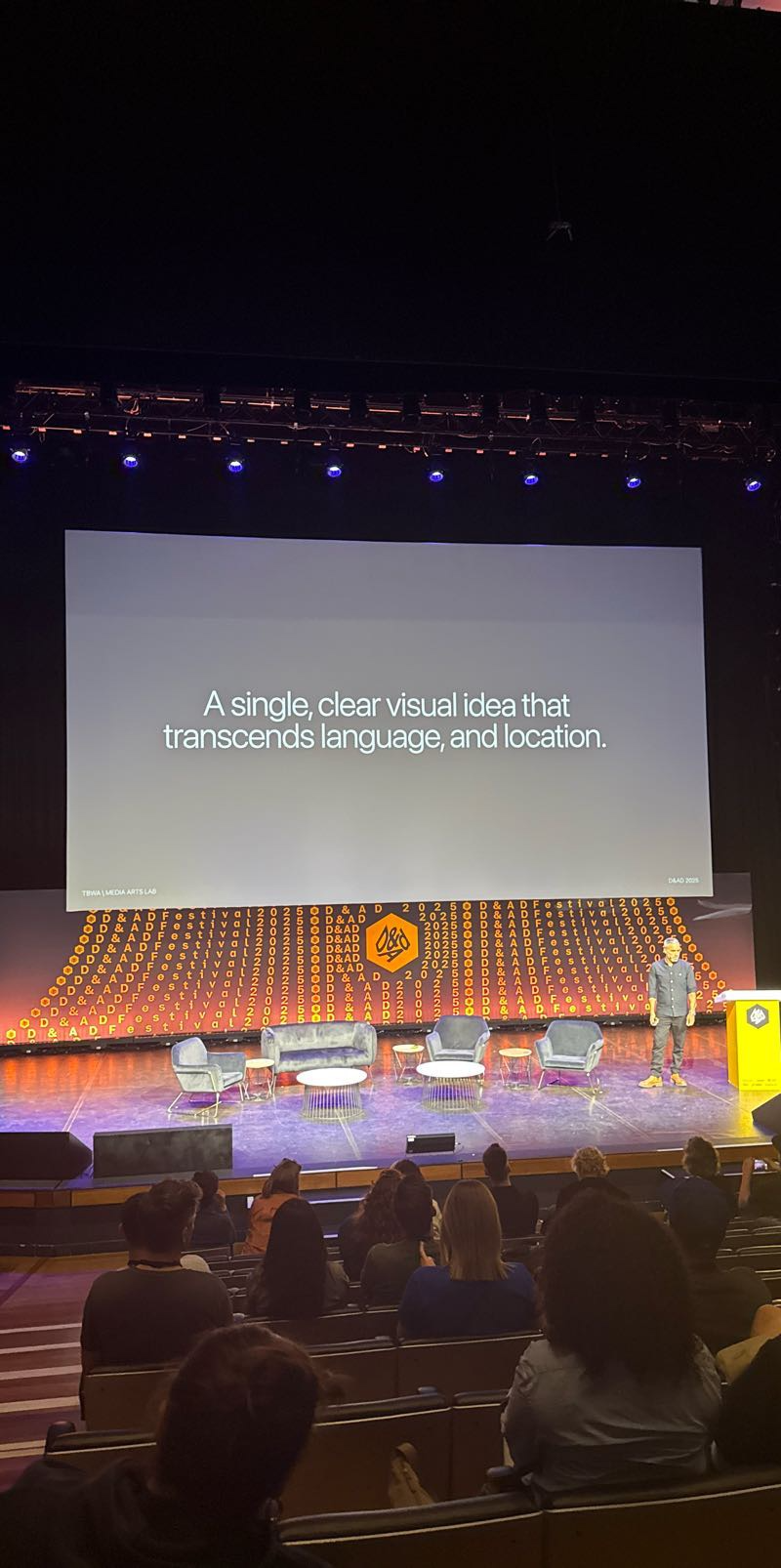 James Taylor presents at D&AD 2025