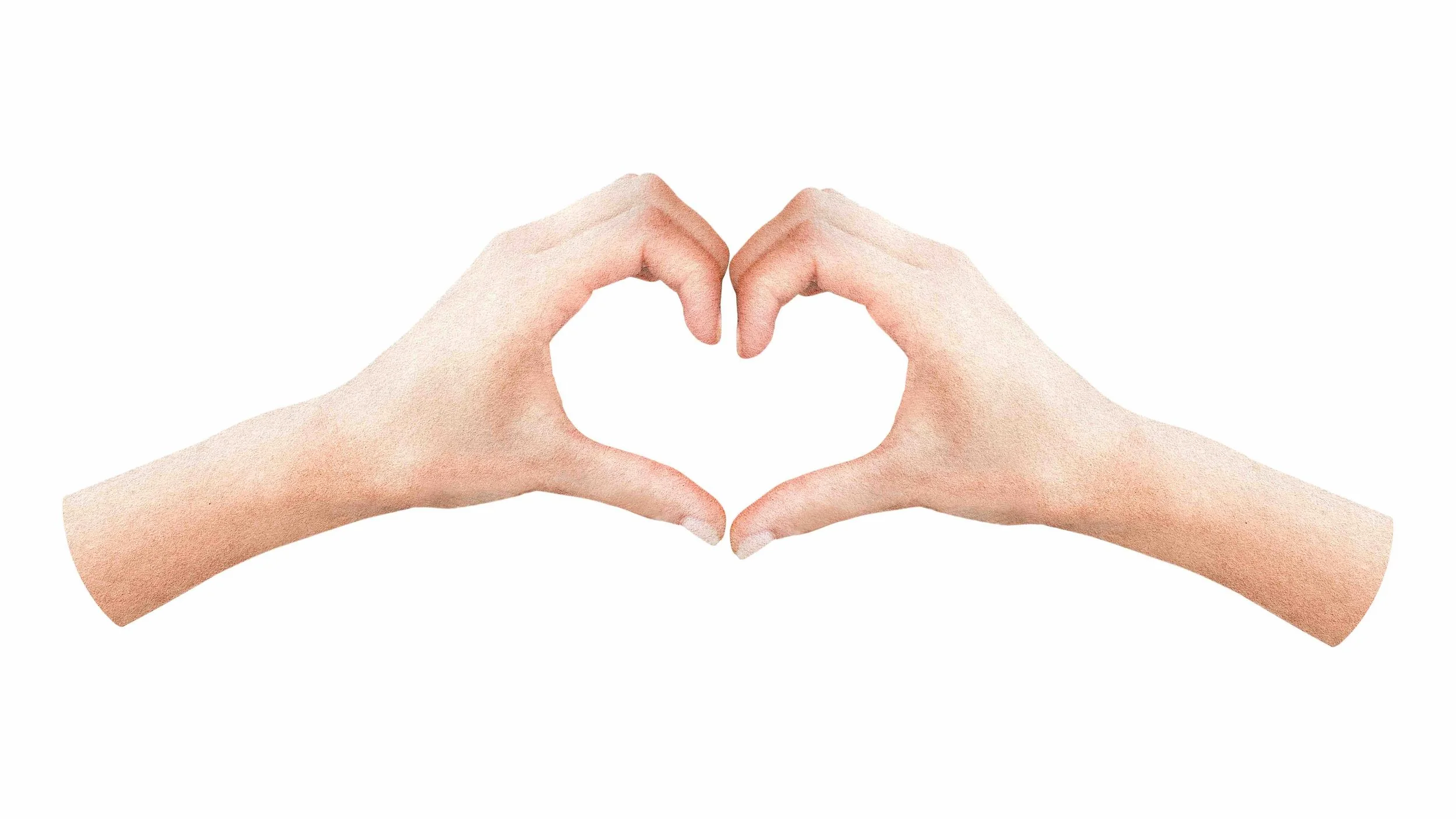 Sunnyside Our Brand What We Believe Hands Shaped Like a Heart