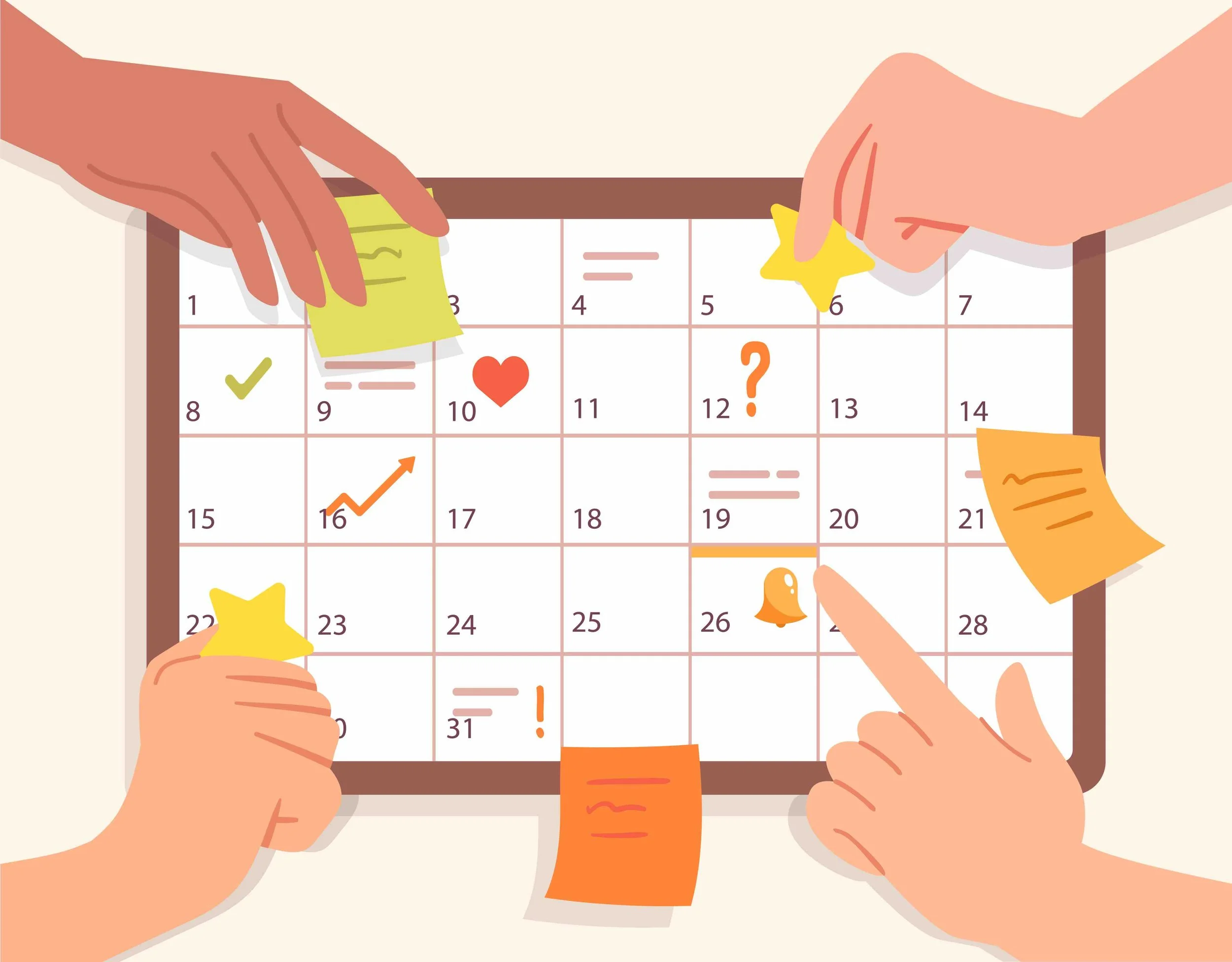 Sunnyside Calendar for TinyVill gives you your own schedule
