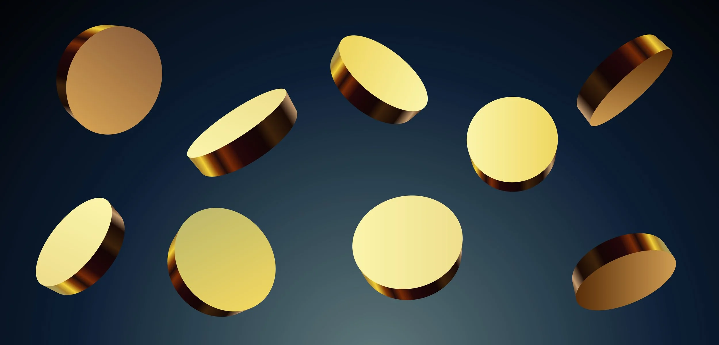 Friendly illustration of a coin flip game used for a Sunnyside SideQuest activity