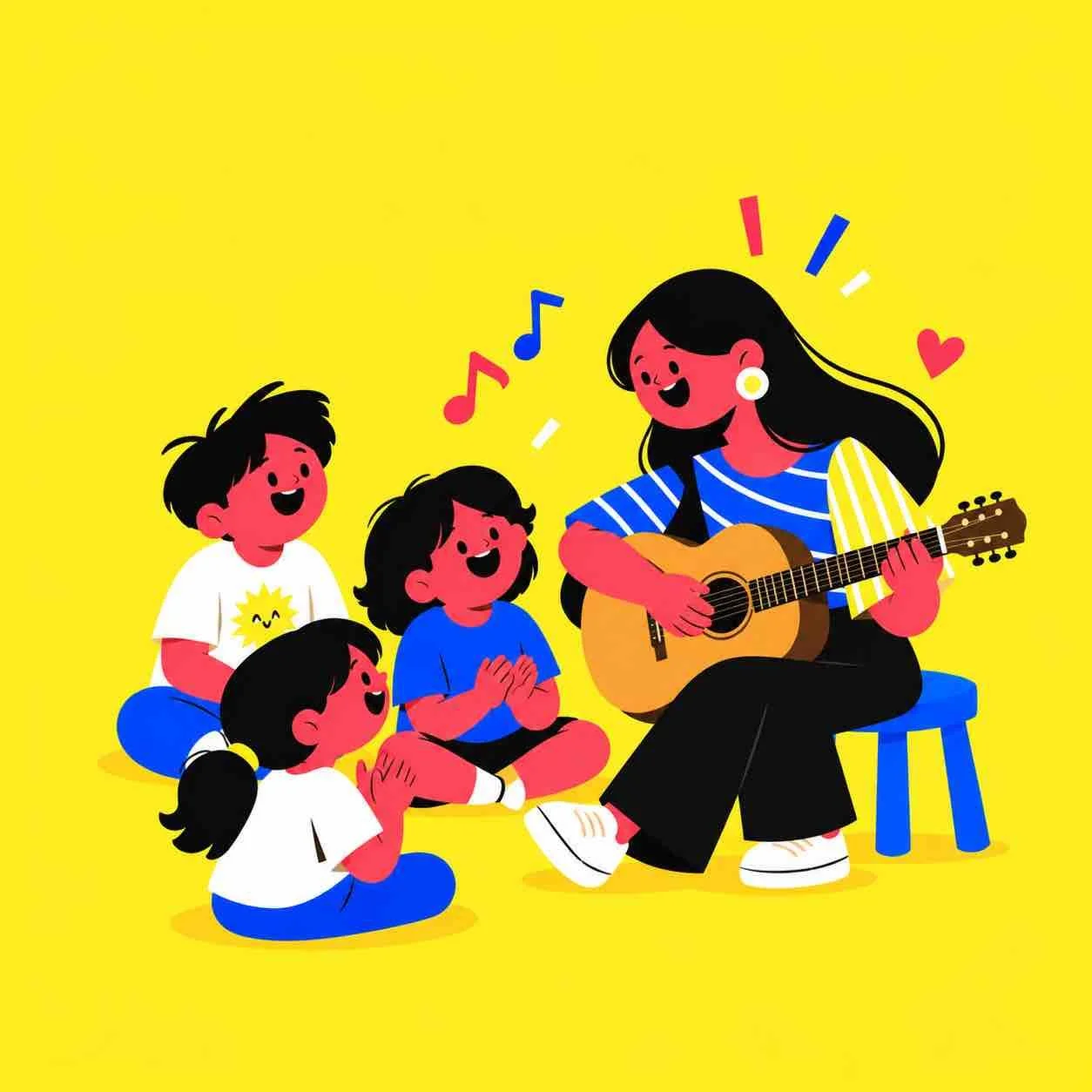 Sunnyside Caritas Manila Pamana Teen donating her time and talent by singing for kids 