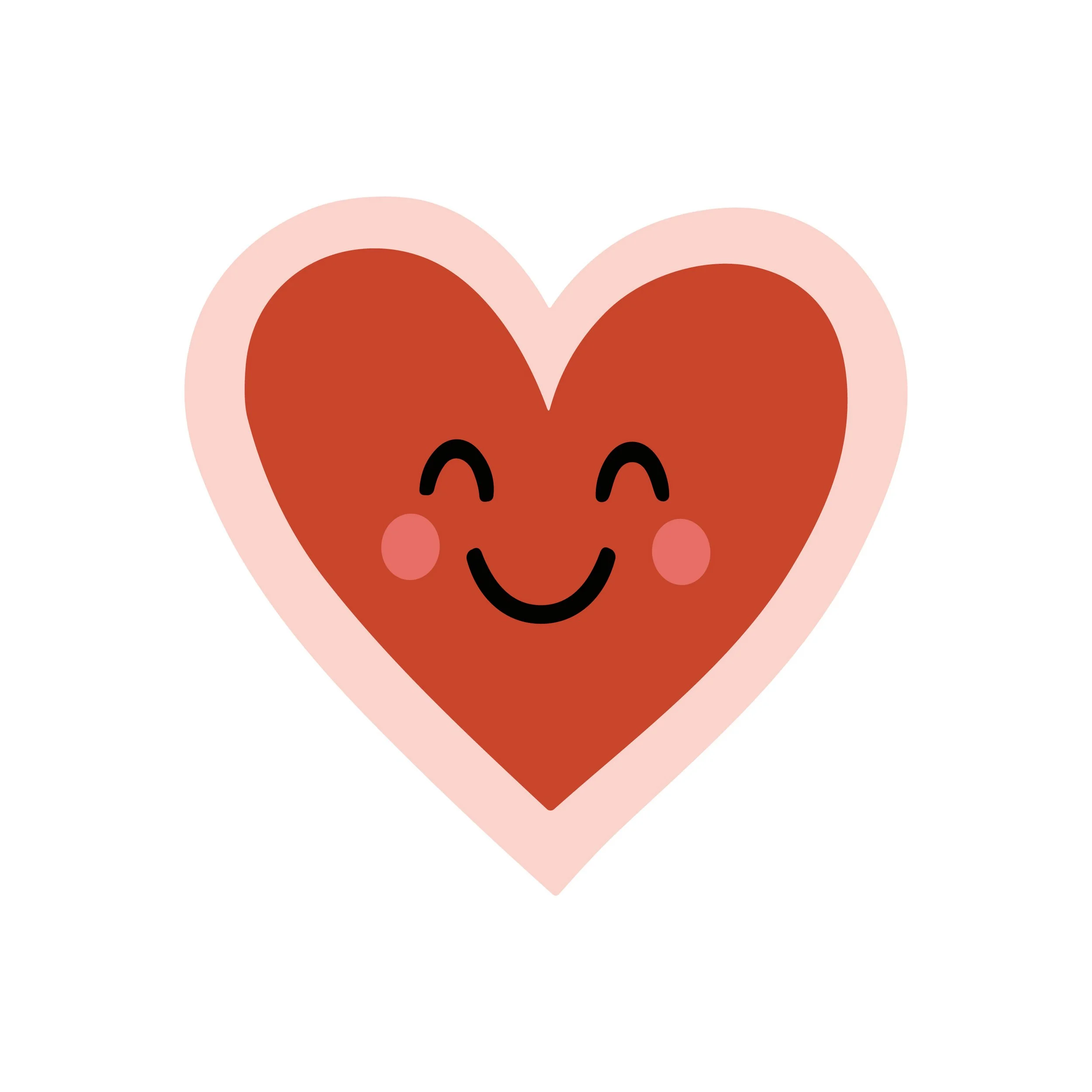 Sunnyside Social Immune System™ illustration of a smiling heart