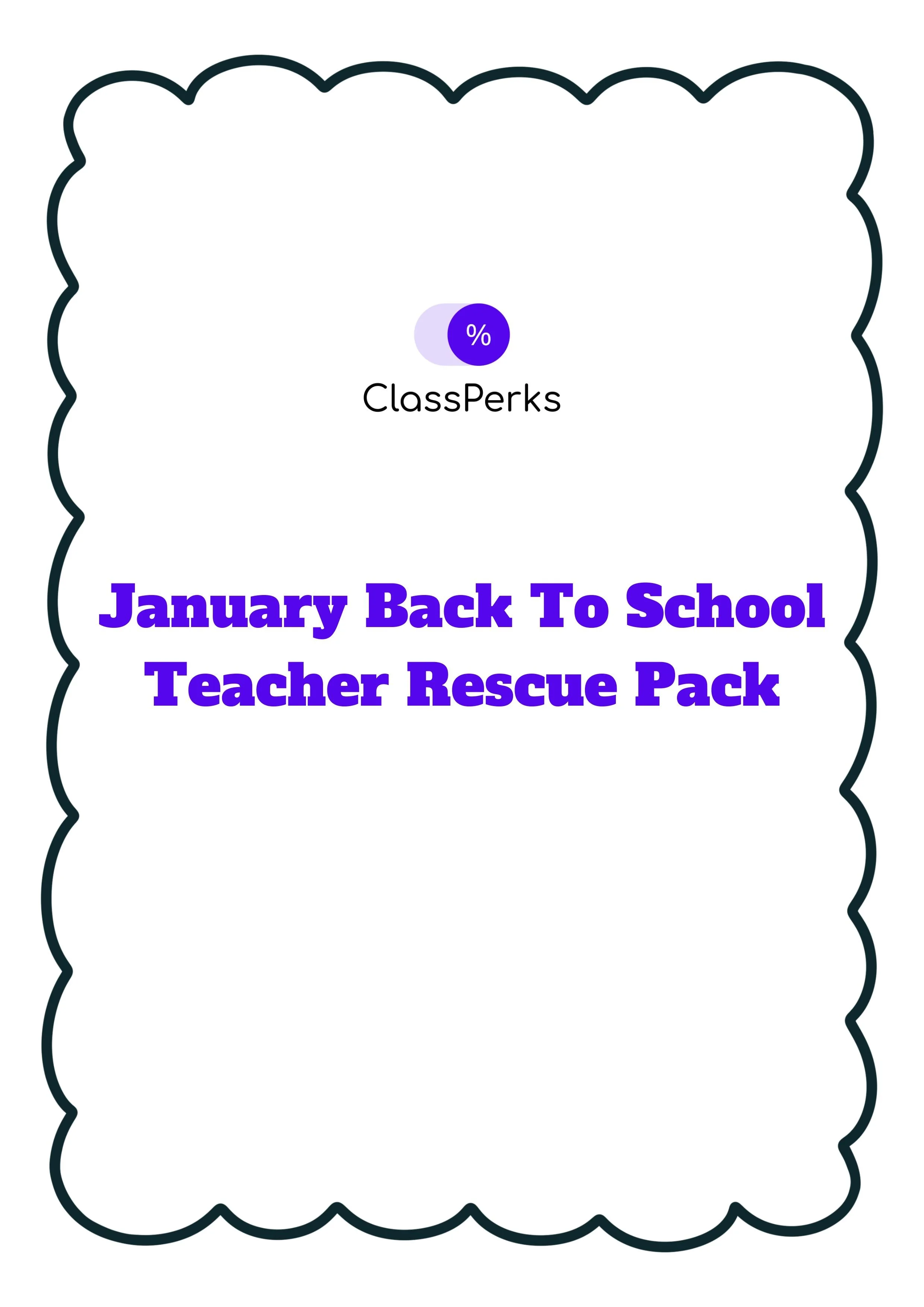 January Back to School Teacher Rescue Pack