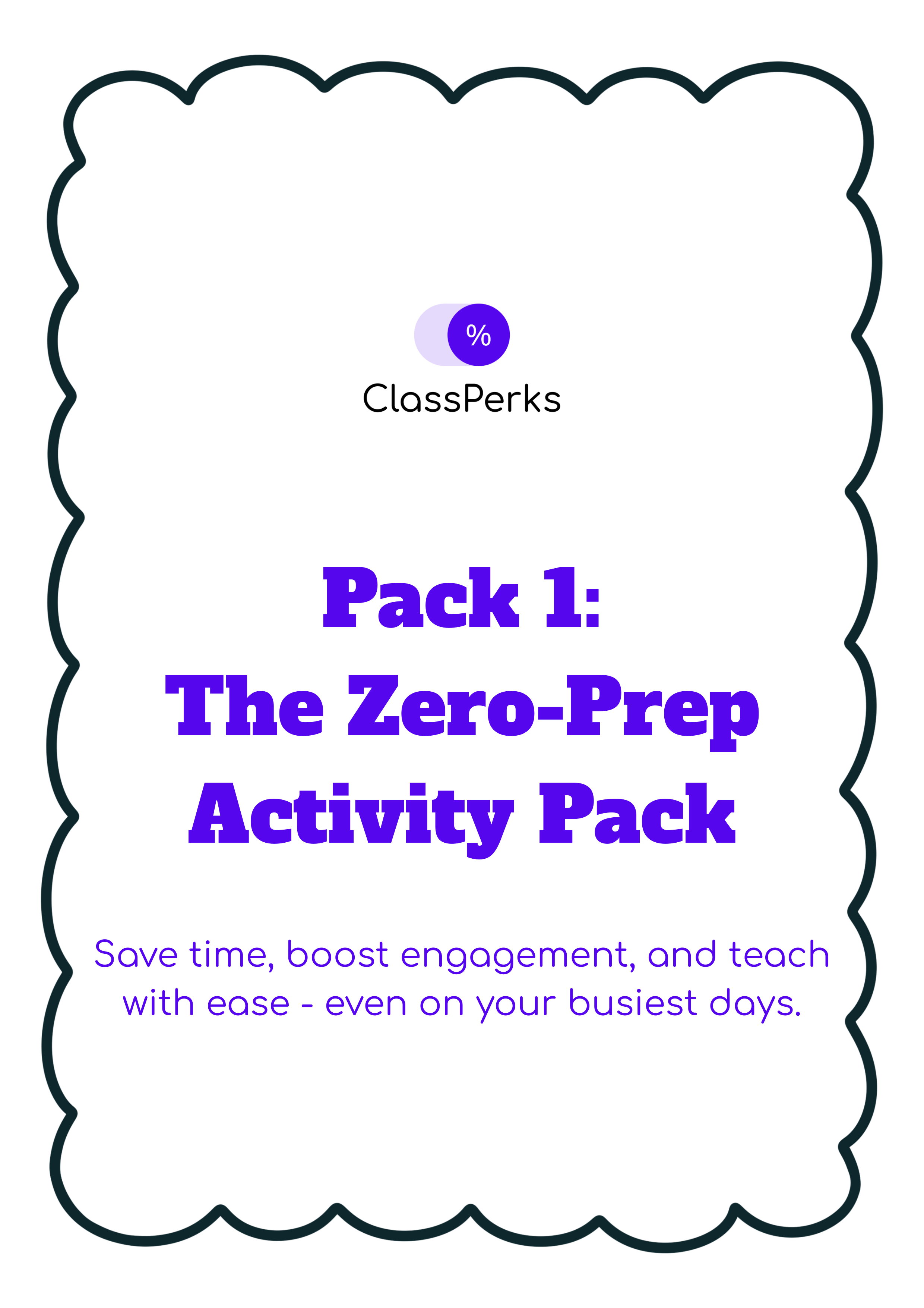 The Zero Prep Activity Pack
