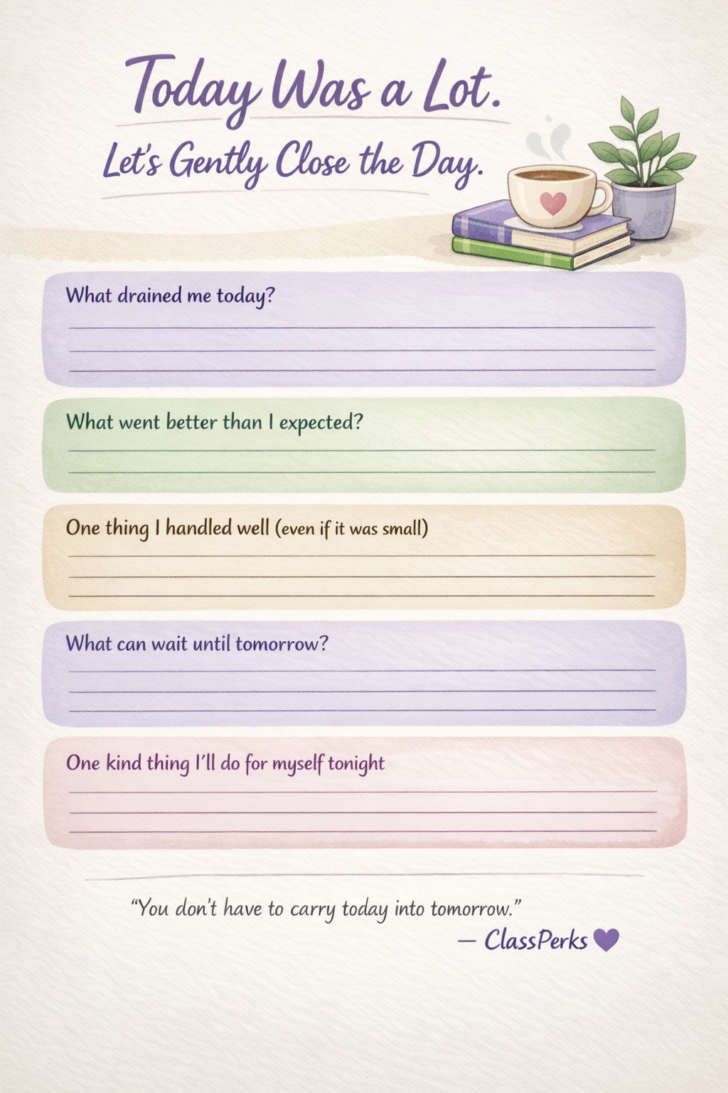 The Gentle Close Journal