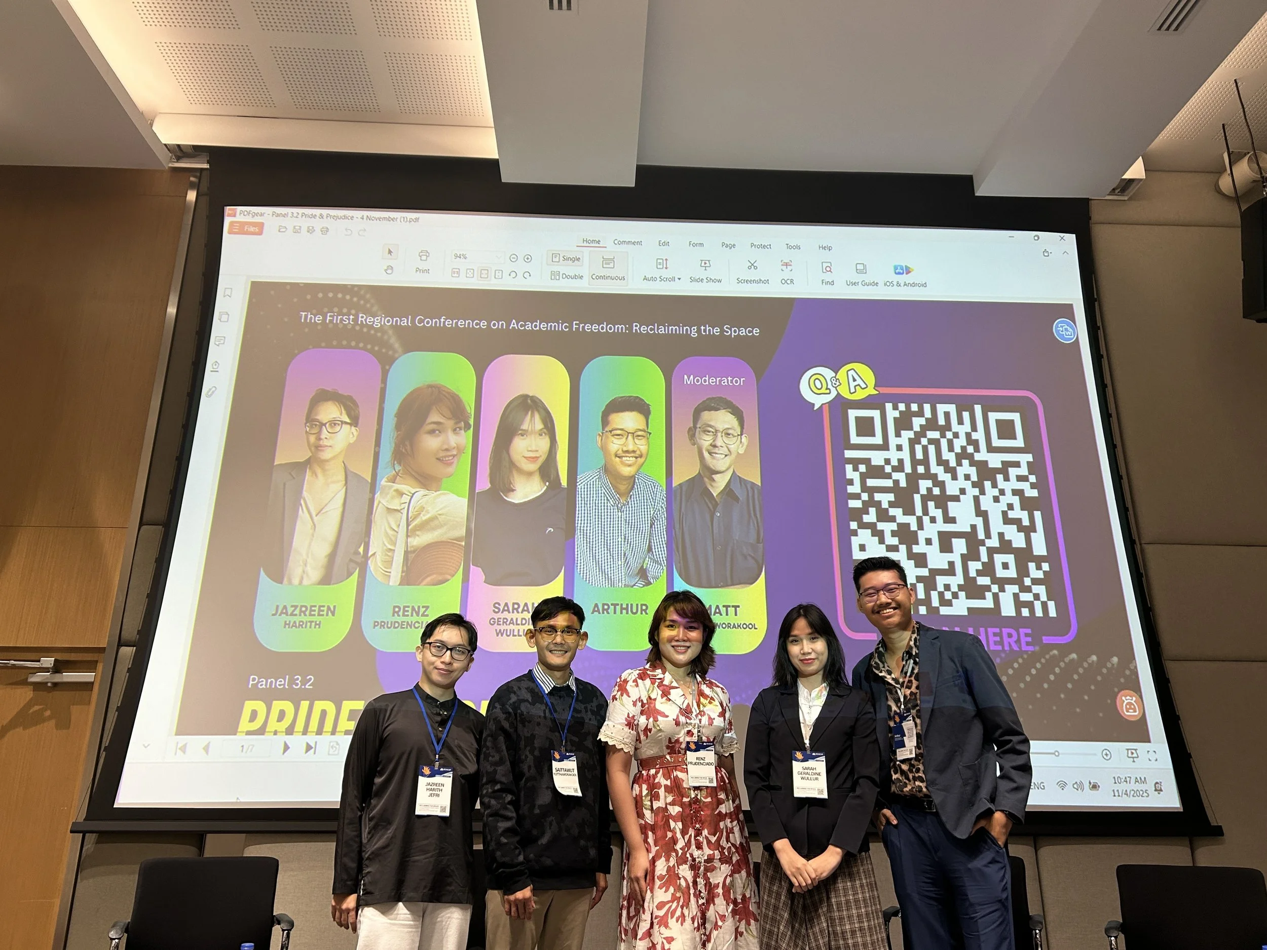 JALAN Civic Lab Joined the First Southeast Asian Regional Conference on Academic Freedom