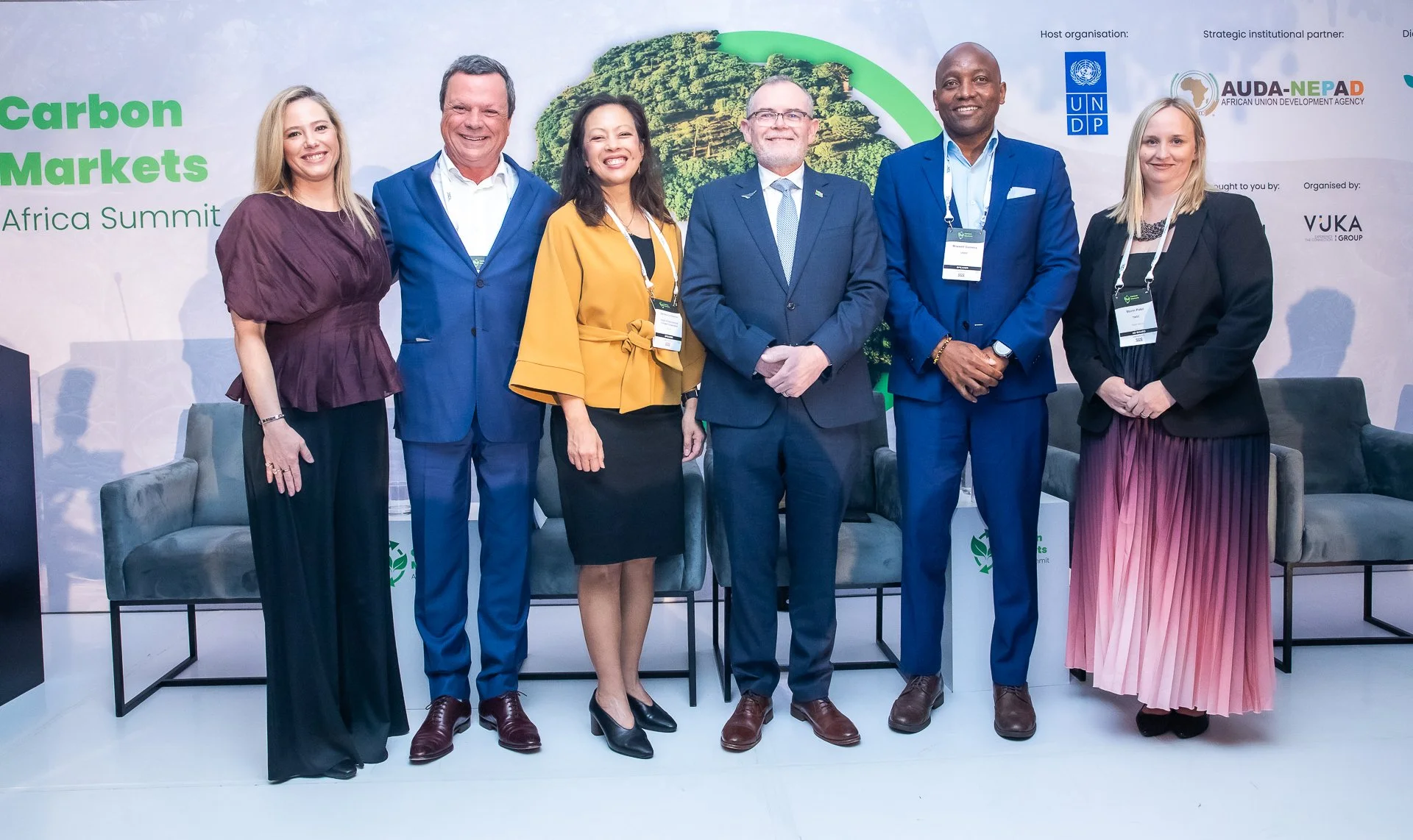  Keynote speakers at CMAS 2025 (right to left: Candice Stevens, Iain Banner, Sandra Lindström, Dion George MP, Maxwell Gomera, Storm Patel) 