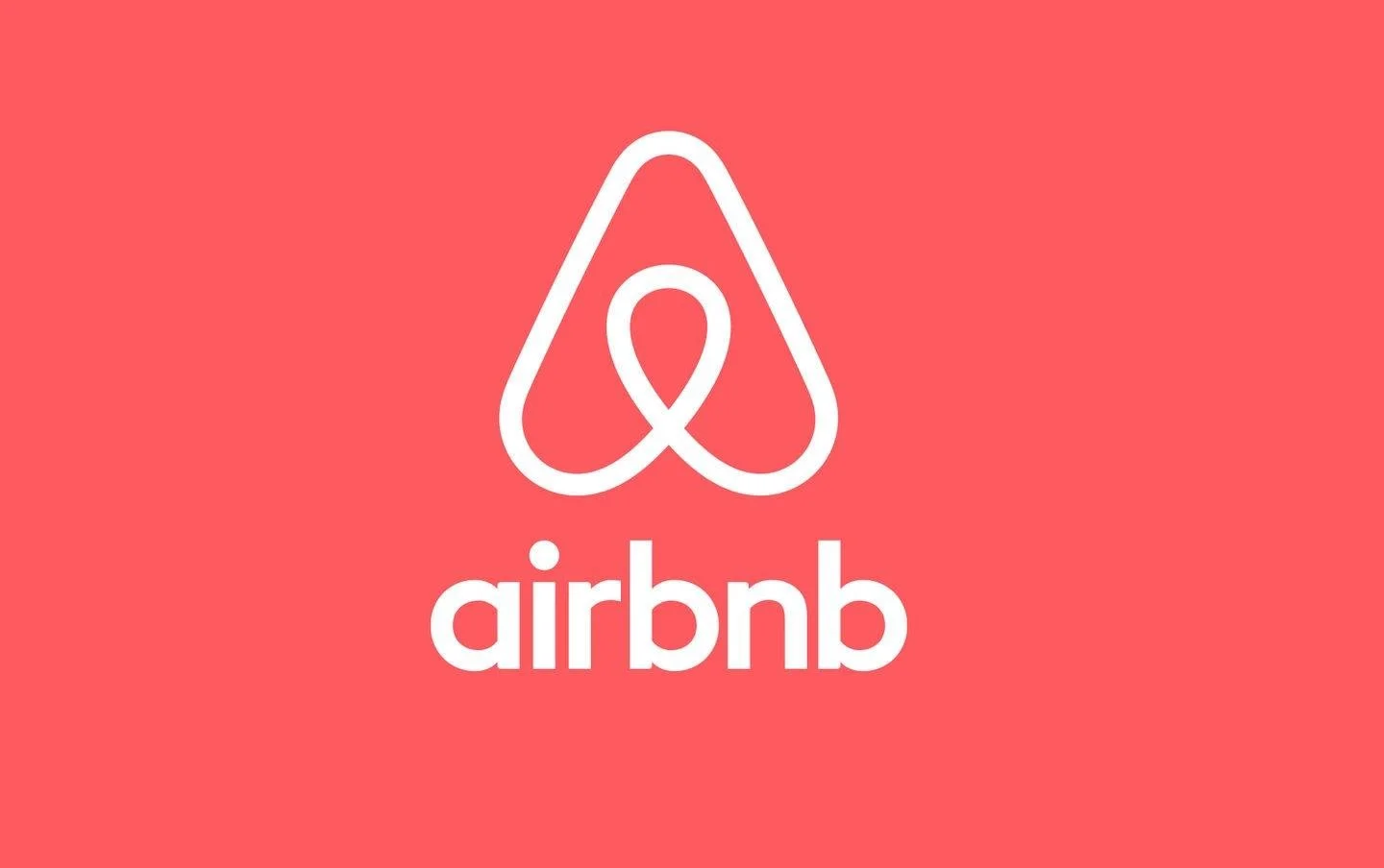 Logo di Airbnb con sfondo rosa