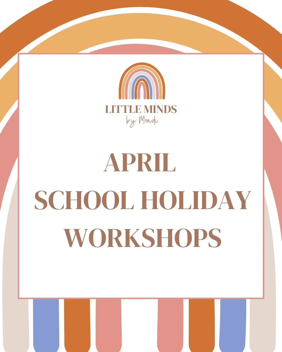 🌟 April School Holiday Workshops 🌟

Our April holiday program is packed with exciting experiences, adventures and hands-on fun for children aged 3&ndash;12.

From special excursions including Currumbin Wildlife Sanctuary and a Farm visit, to creati