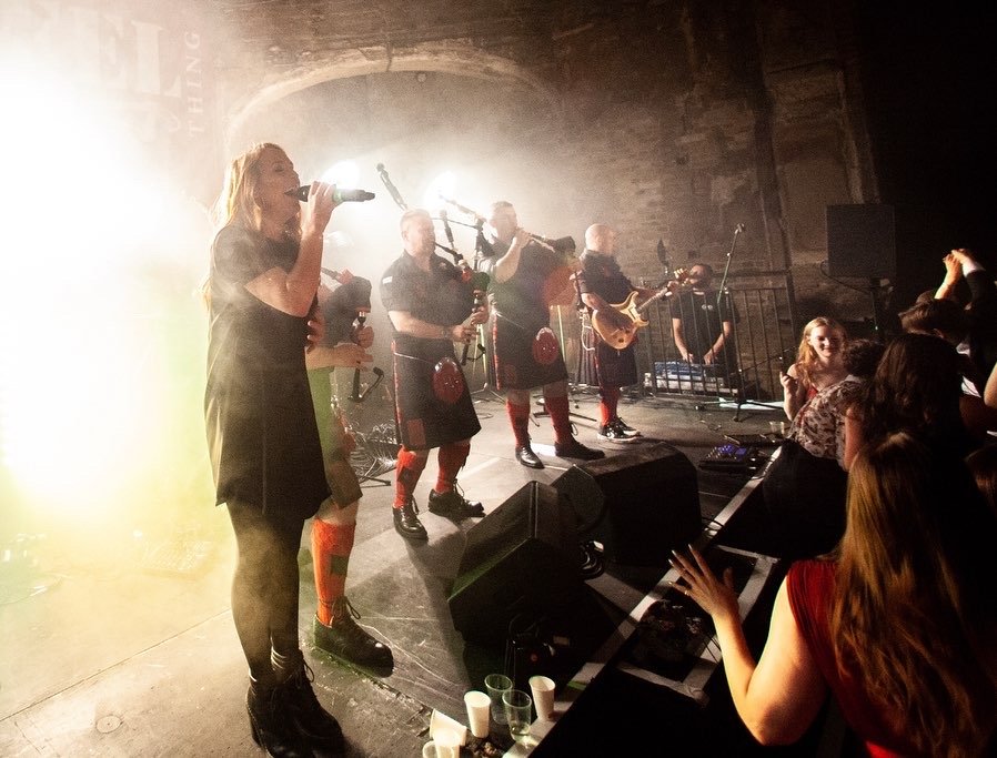Performing with The Red Hot Chilli Pipers at The Reel Thing Ball Battersea Arts Centre, London October 2022