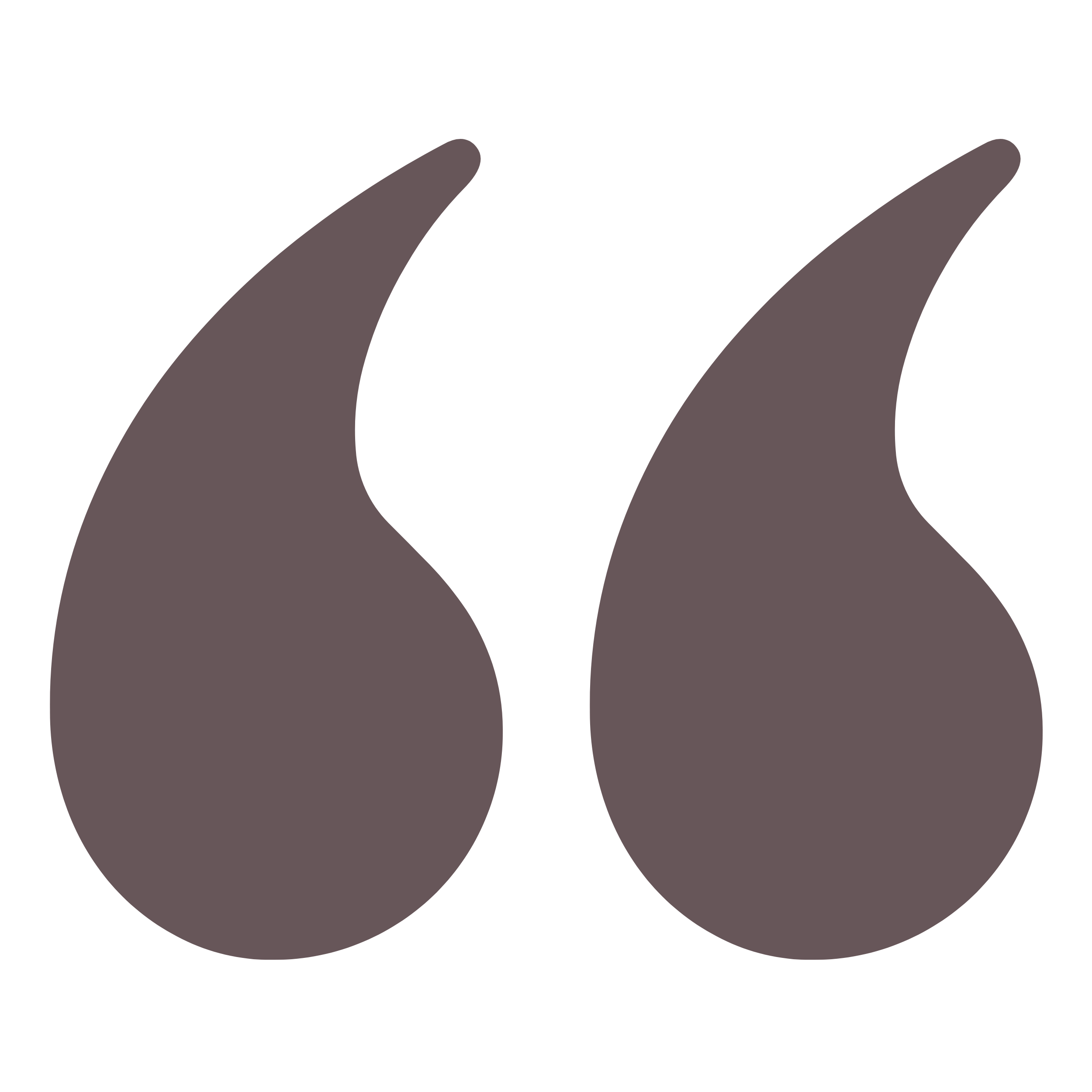 Grey quotation mark symbols on a white background.
