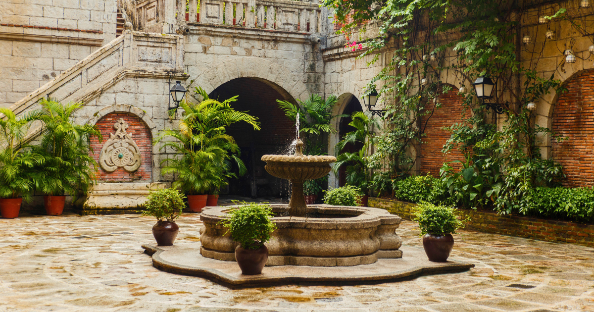 Courtyard of Casa Manila in Intramuros