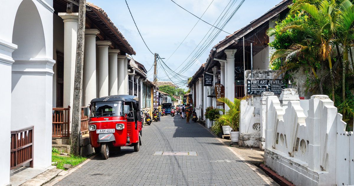 Inside The Coastal City Of Galle Fort In Sri Lanka