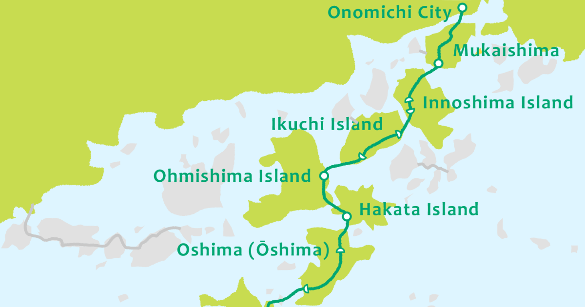 Shimanami Kaido Cycling Route Map